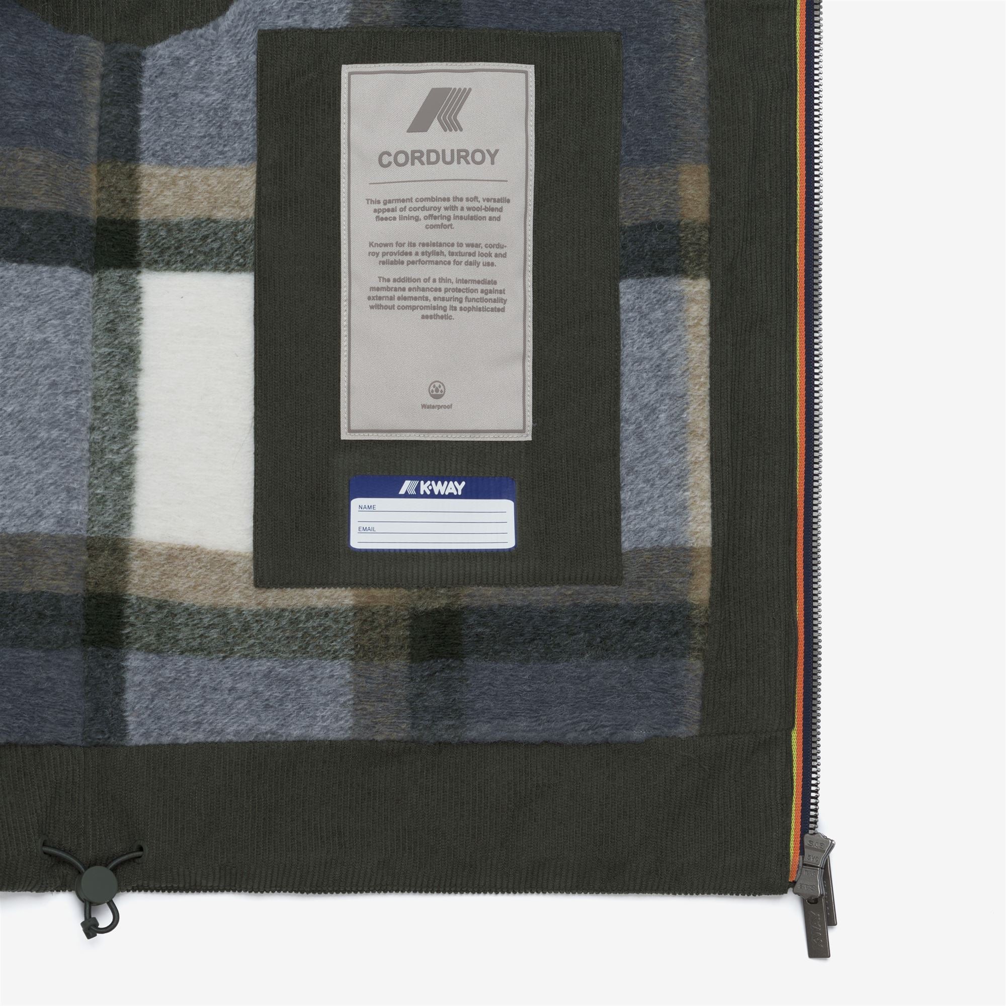BARRY CORDUROY - Jackets - Vest - Man - GREEN BLACKISH-TARTAN COMBO - Image 2