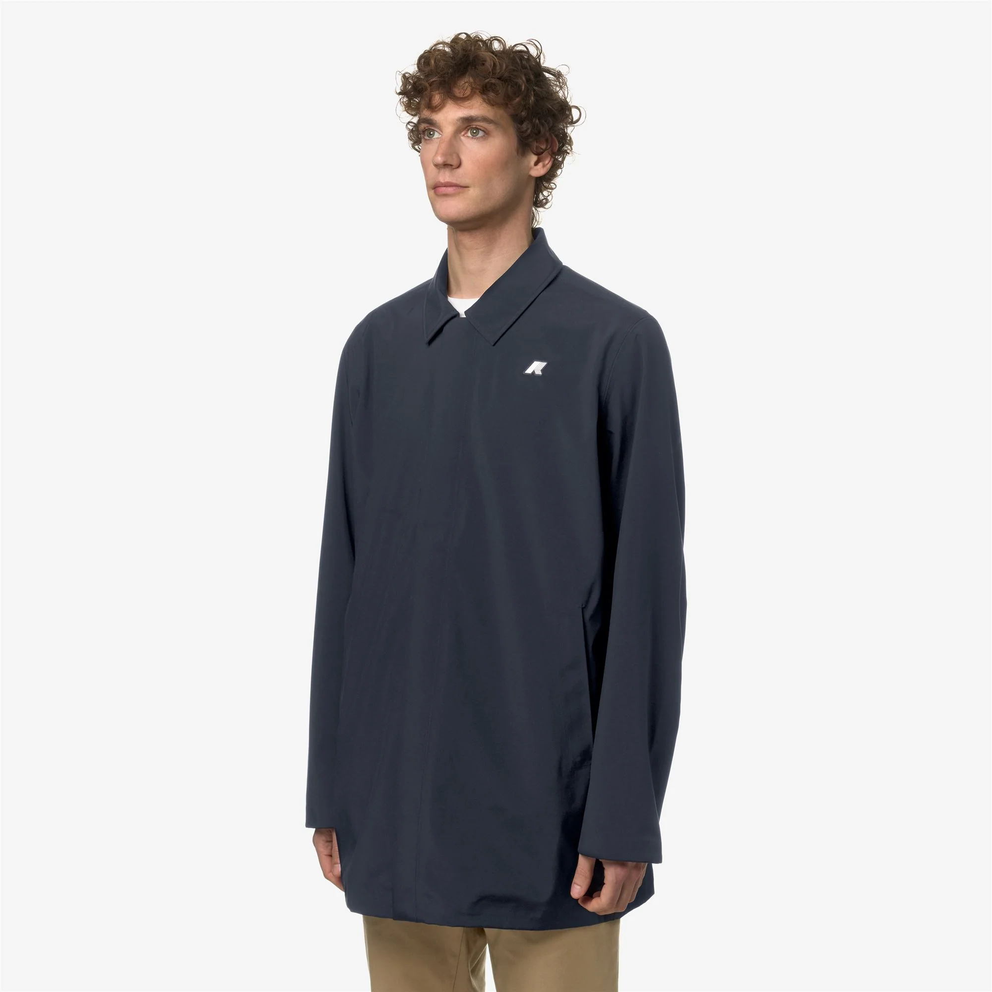 BENNY BONDED JERSEY - Jackets - 3/4 LENGTH - Man - BLUE DEPTH - Image 4