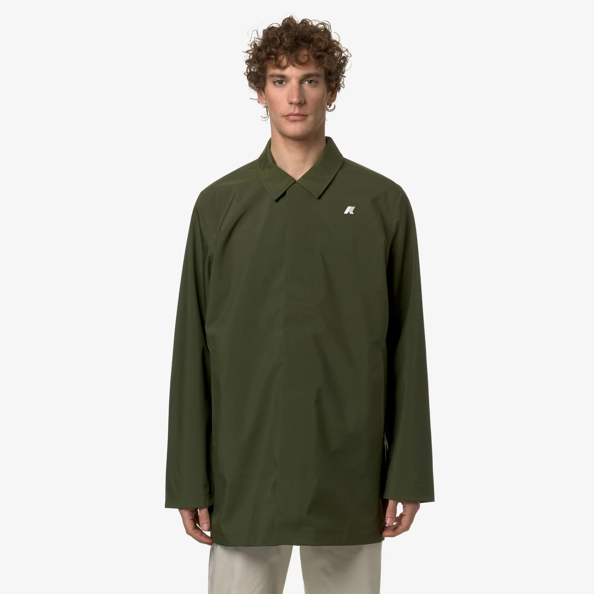 BENNY BONDED JERSEY - Jackets - 3/4 LENGTH - Man - GREEN CYPRESS - Image 3
