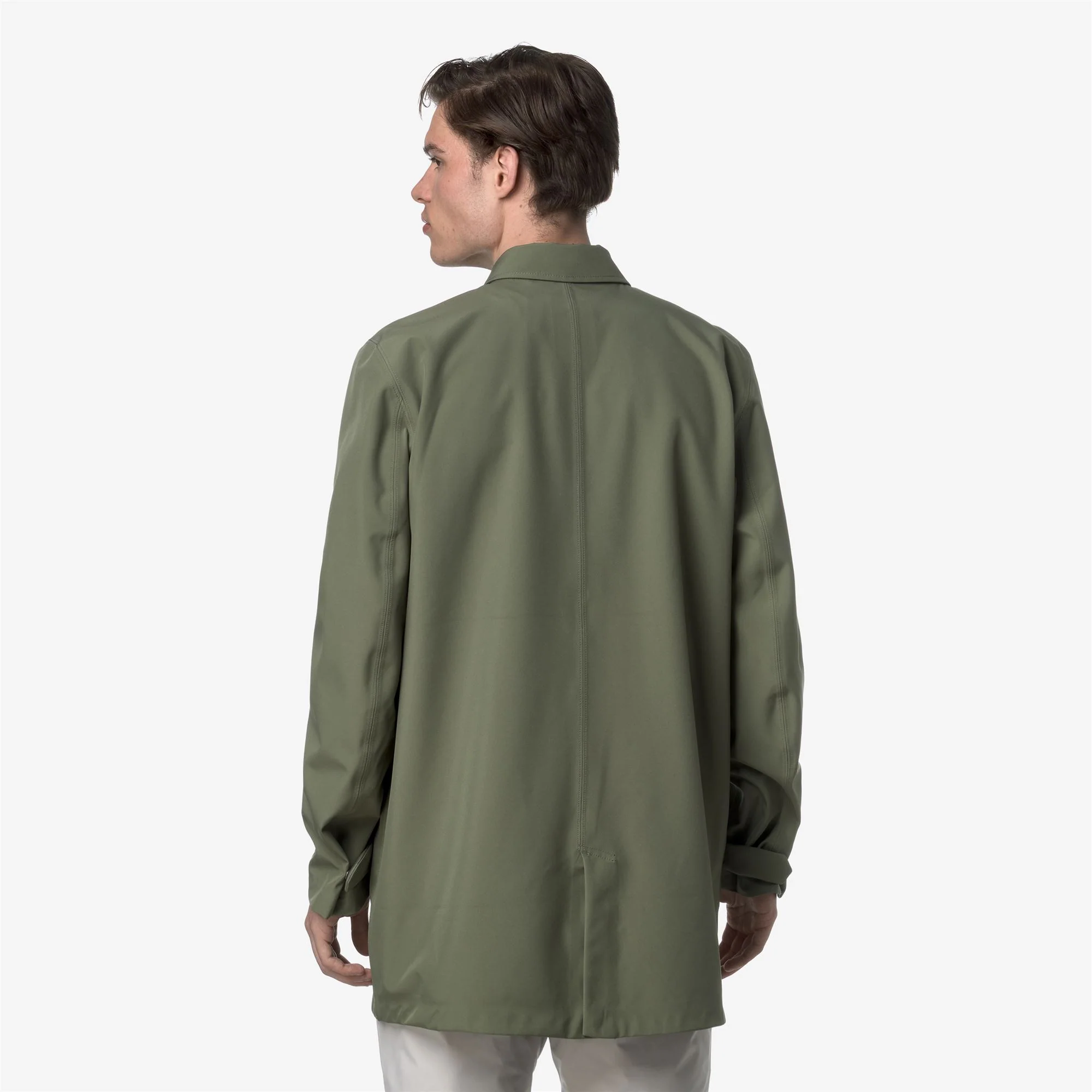 BENNY BONDED JERSEY - Jackets - 3/4 LENGTH - Man - GREEN LICHEN - Image 5