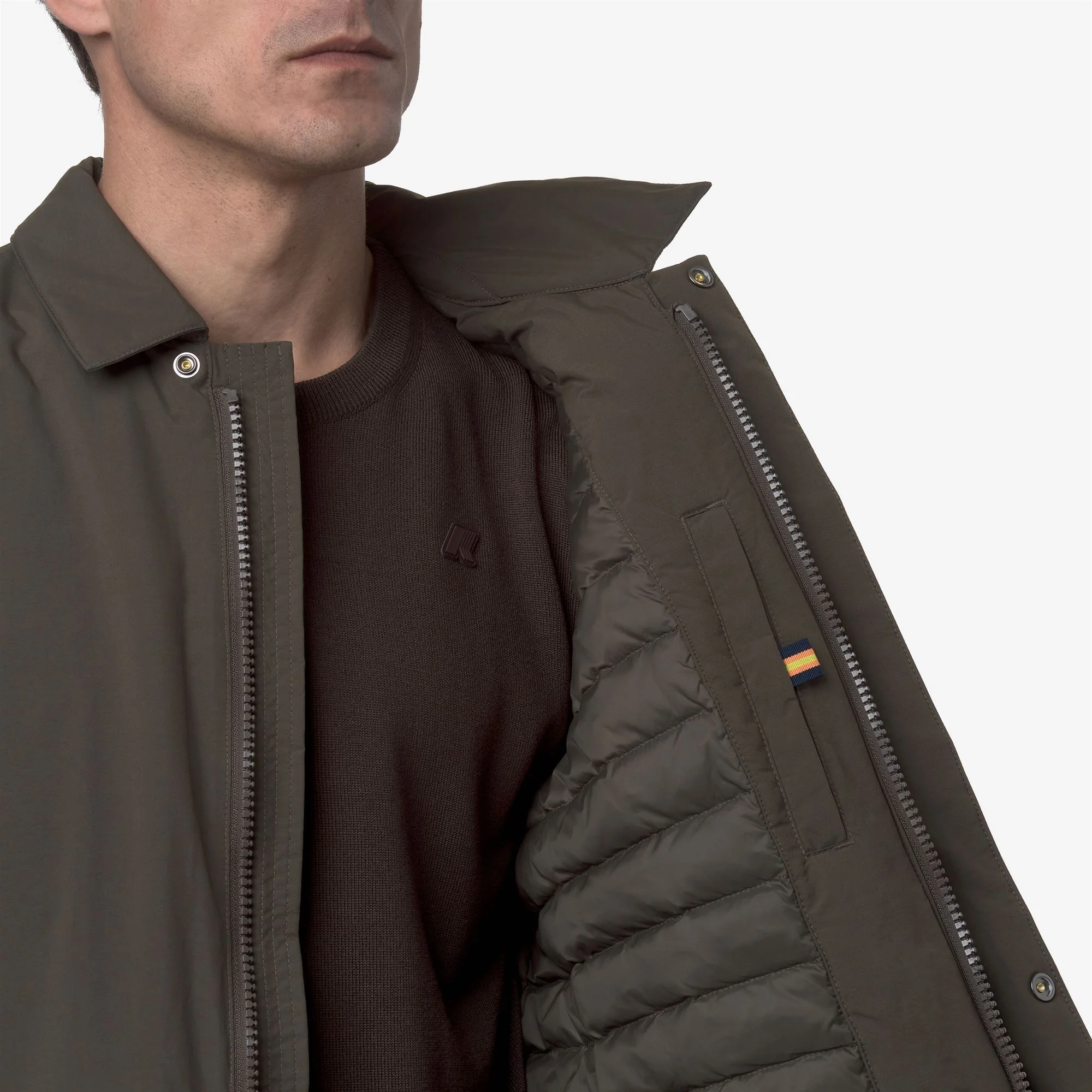 BENNY WARM OTTOMAN - Jackets - Mid - Man - BLACK OLIVE - Image 2