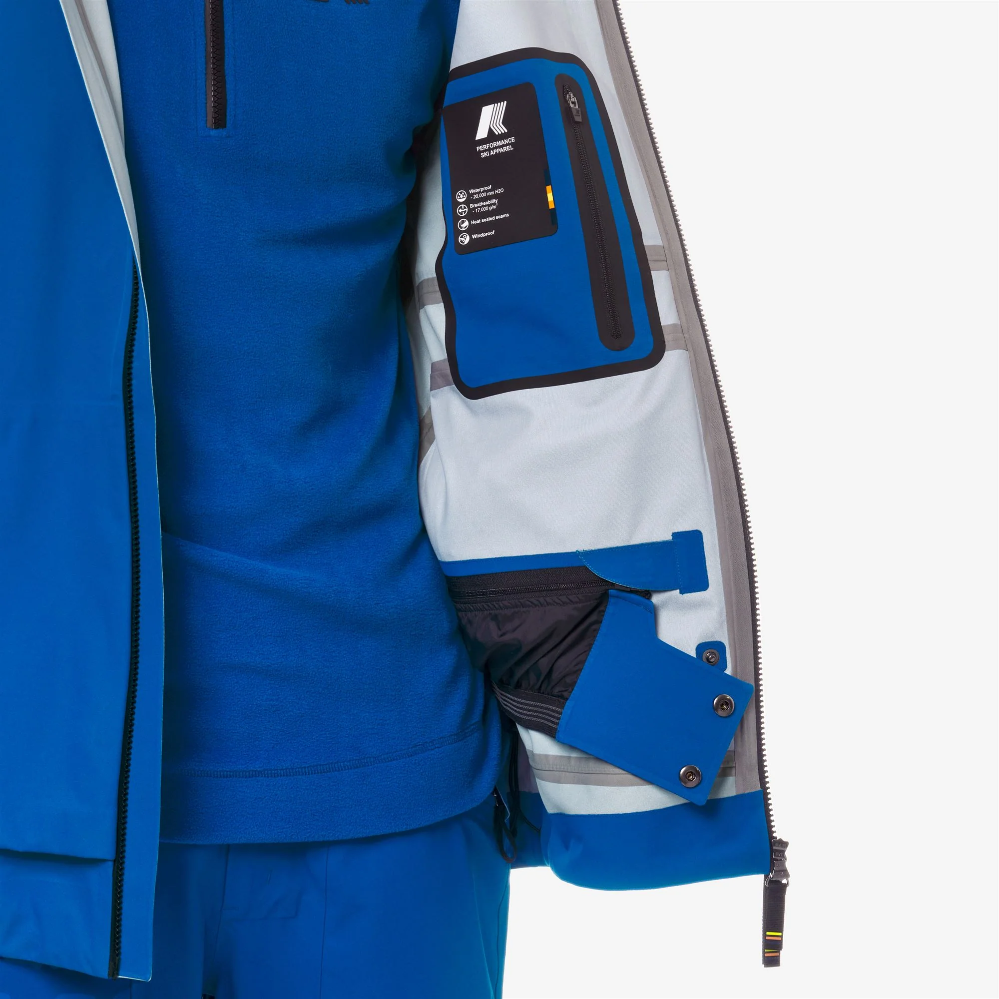 BOZEL 3 LAYERS - SHELL JACKET - Jackets - Mid - Man - BLUE ROYAL MARINE - Image 3