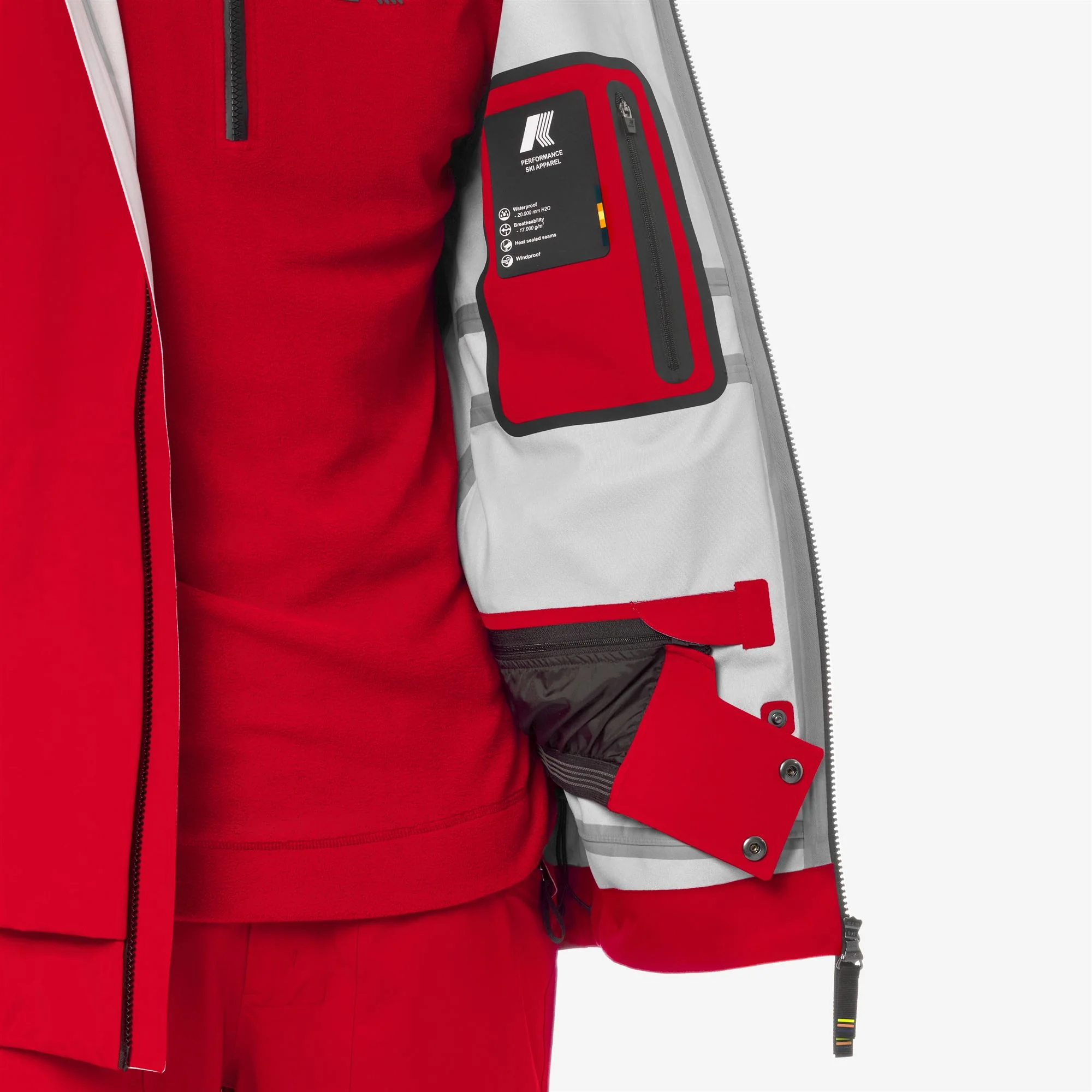BOZEL 3 LAYERS - SHELL JACKET - Jackets - Mid - Man - RED - Image 3