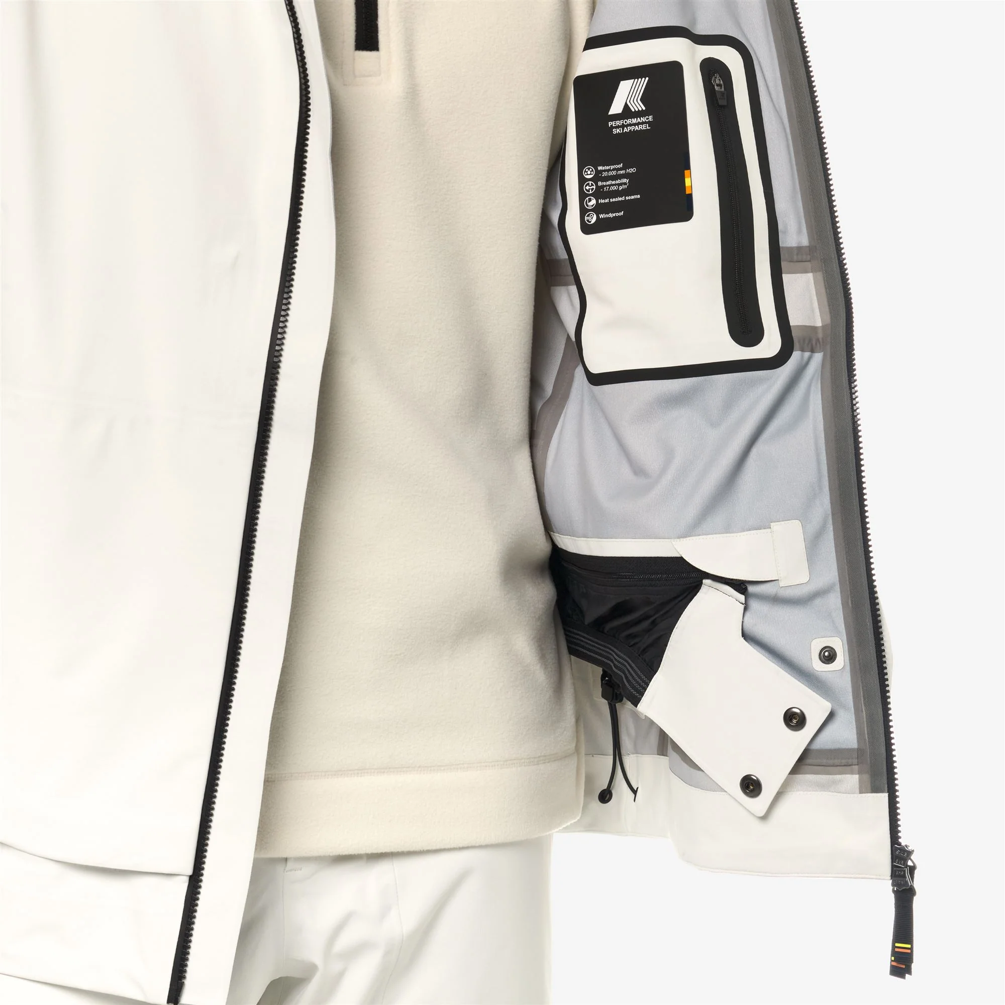BOZEL 3 LAYERS - SHELL JACKET - Jackets - Mid - Man - WHITE GARDENIA - Image 3