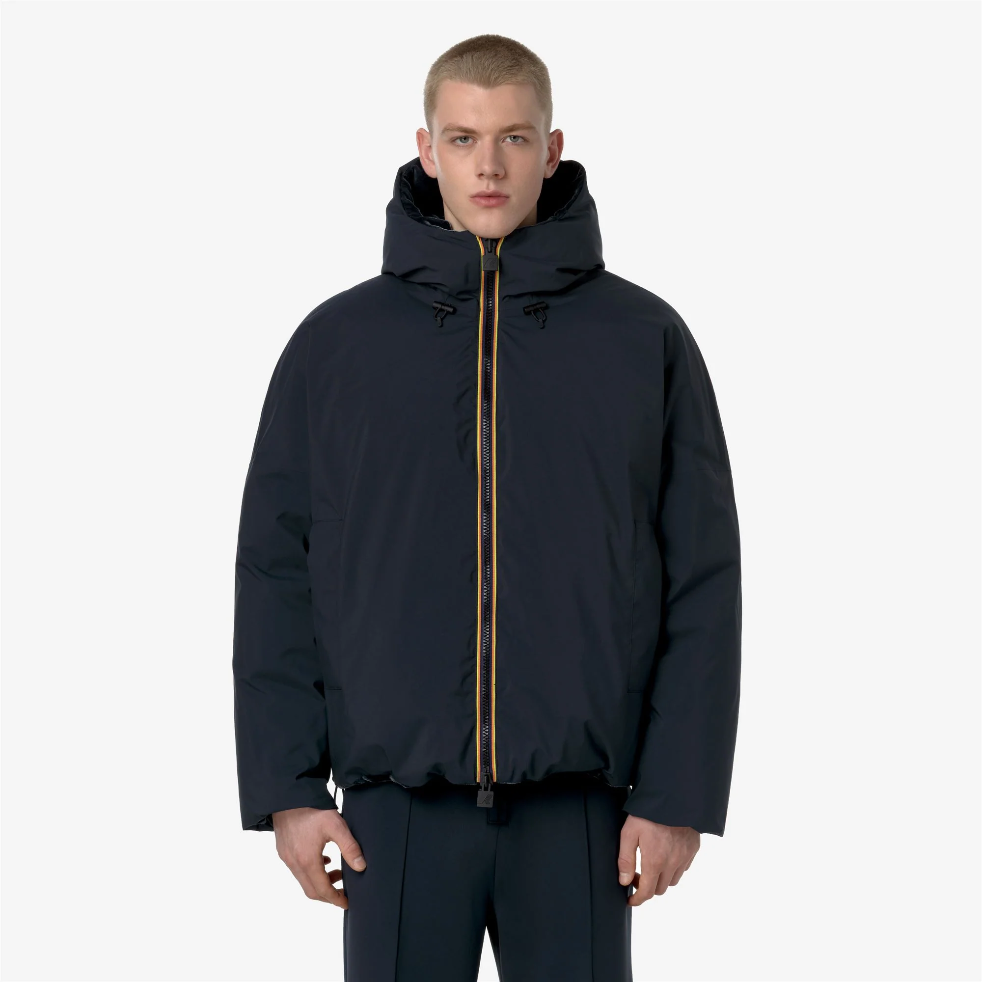 CLAUDER VELVET THERMO REVERSIBLE - Jackets - Short - Man - BLACK ASH - Image 3