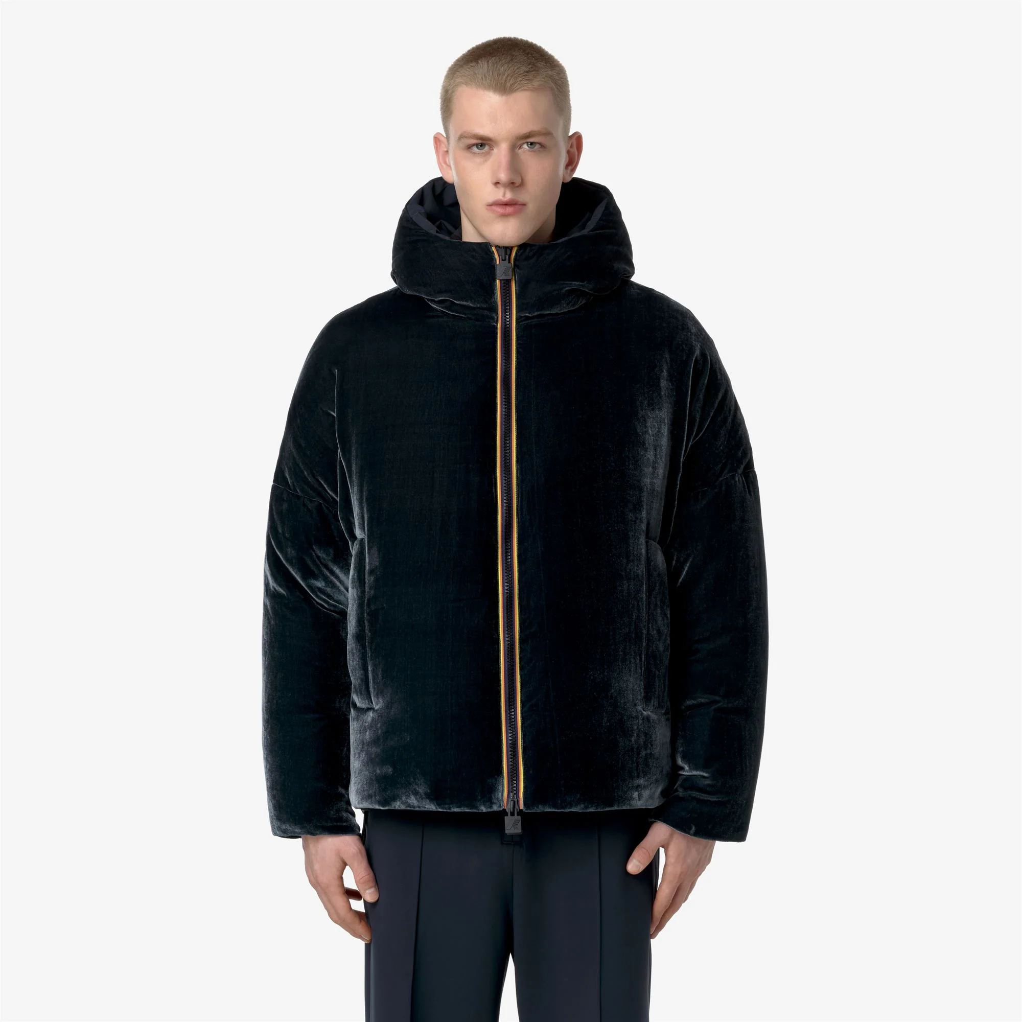 CLAUDER VELVET THERMO REVERSIBLE - Jackets - Short - Man - BLACK ASH - Image 4