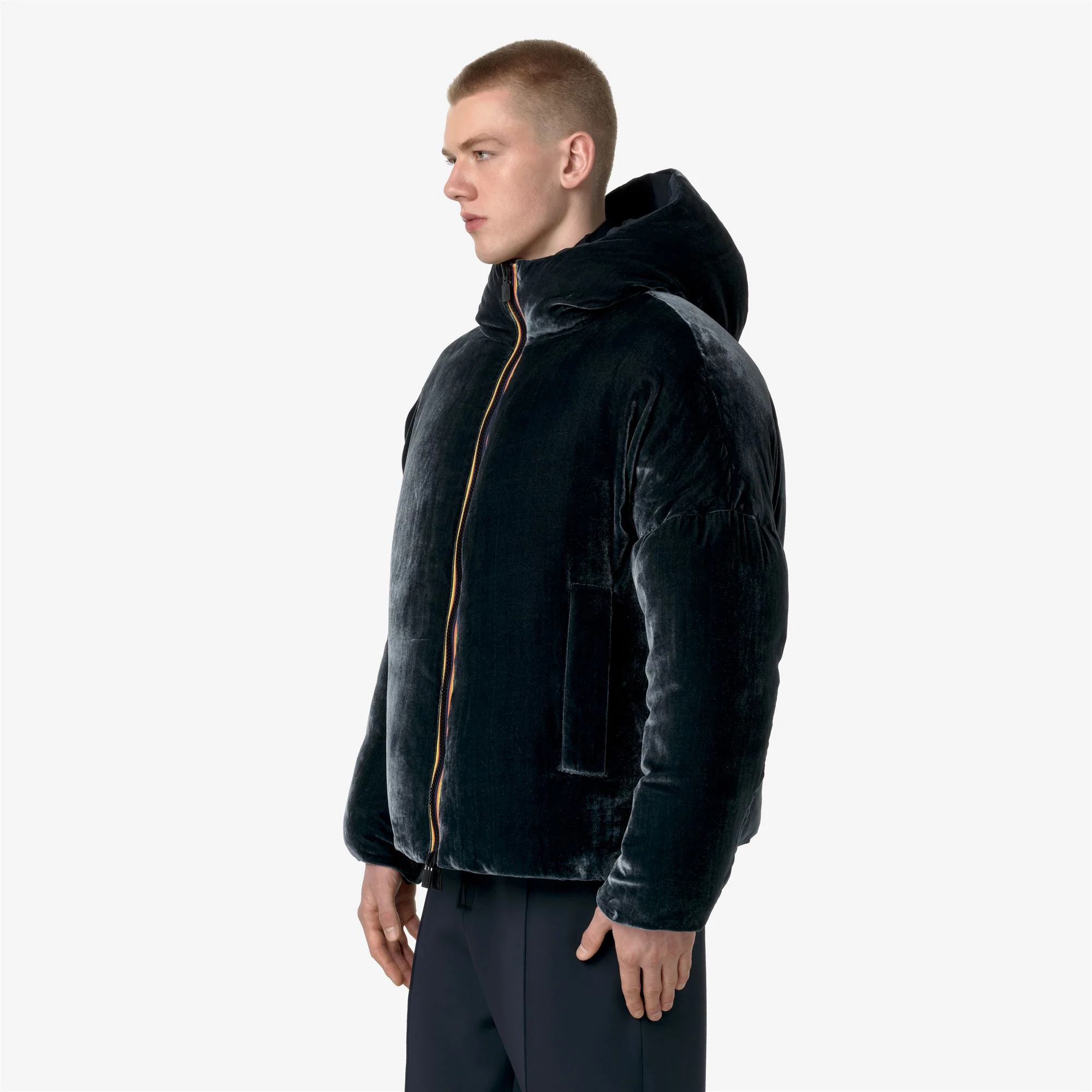 CLAUDER VELVET THERMO REVERSIBLE - Jackets - Short - Man - BLACK ASH - Image 5