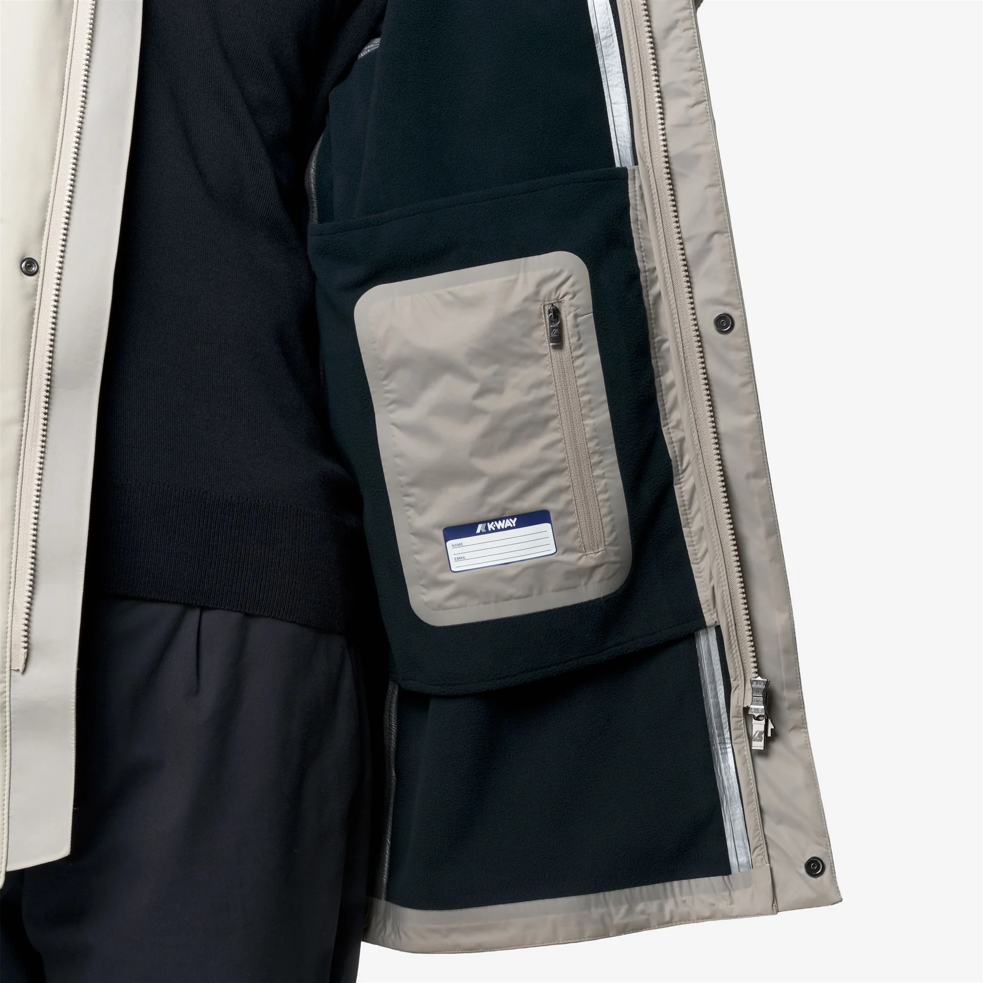 DUKE BONDED - Jackets - Mid - Man - BEIGE CASHMERE-BLUE DEPTH - Image 3