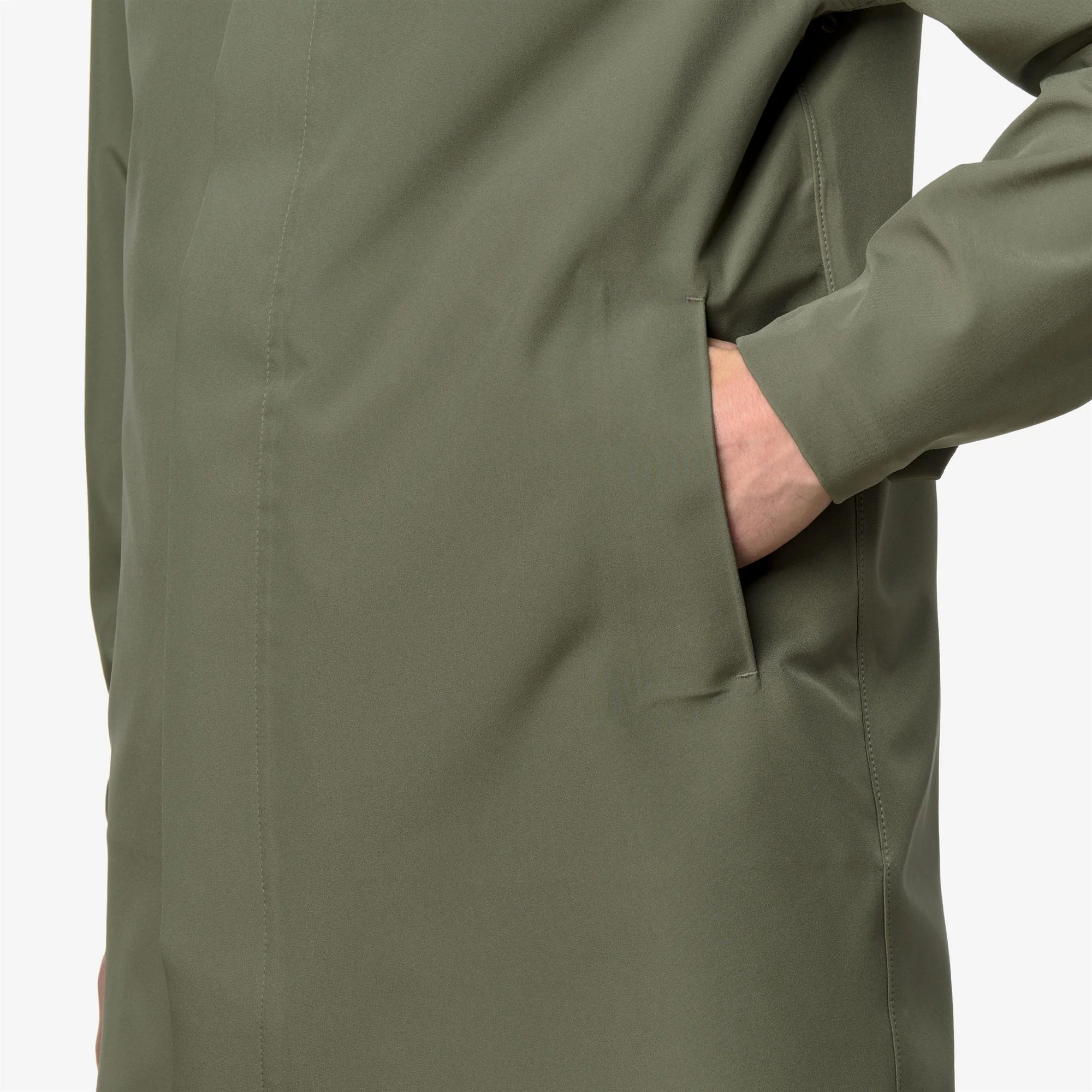 DUKE BONDED JERSEY - Jackets - 3/4 LENGTH - Man - GREEN LICHEN - Image 3