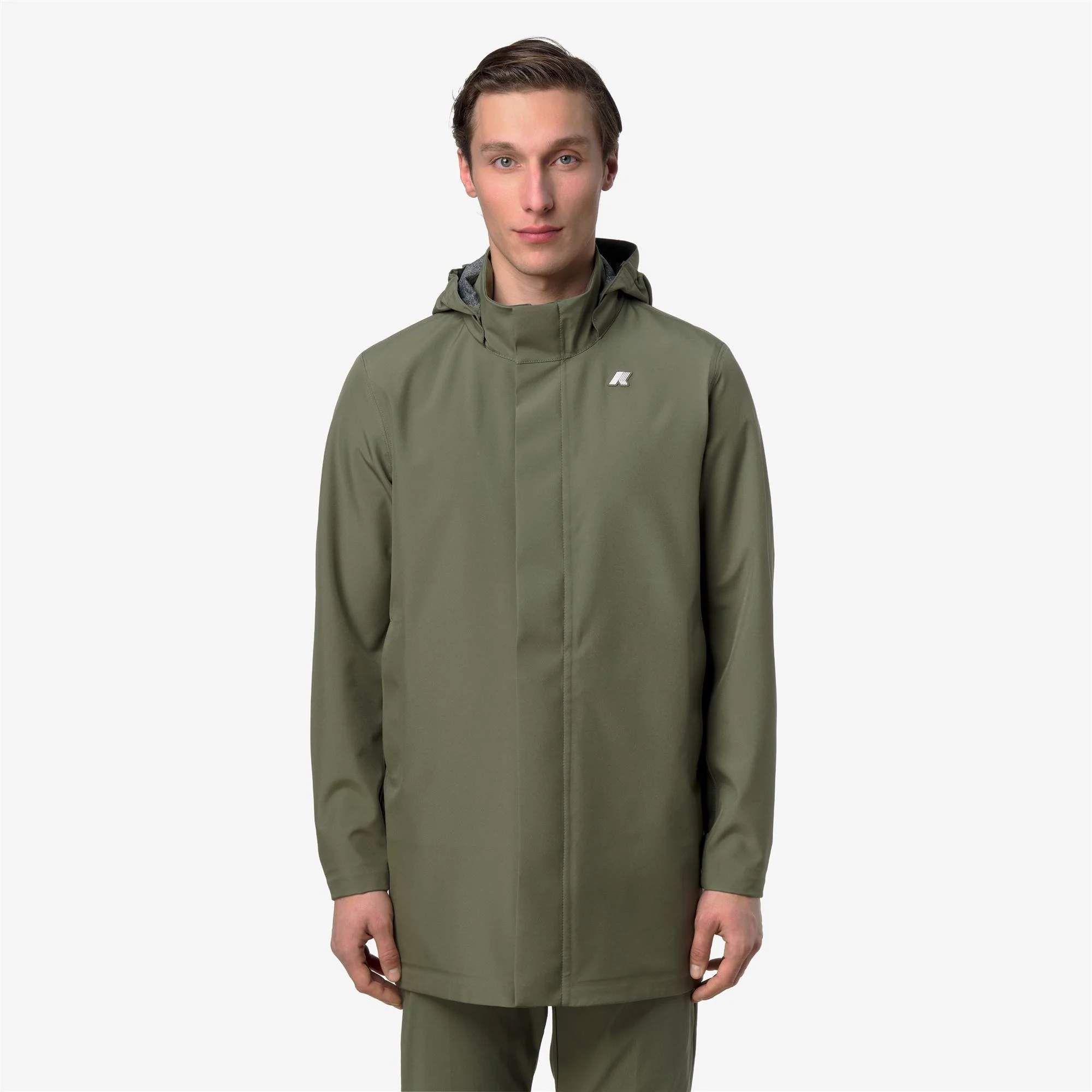 DUKE BONDED JERSEY - Jackets - 3/4 LENGTH - Man - GREEN LICHEN - Image 4