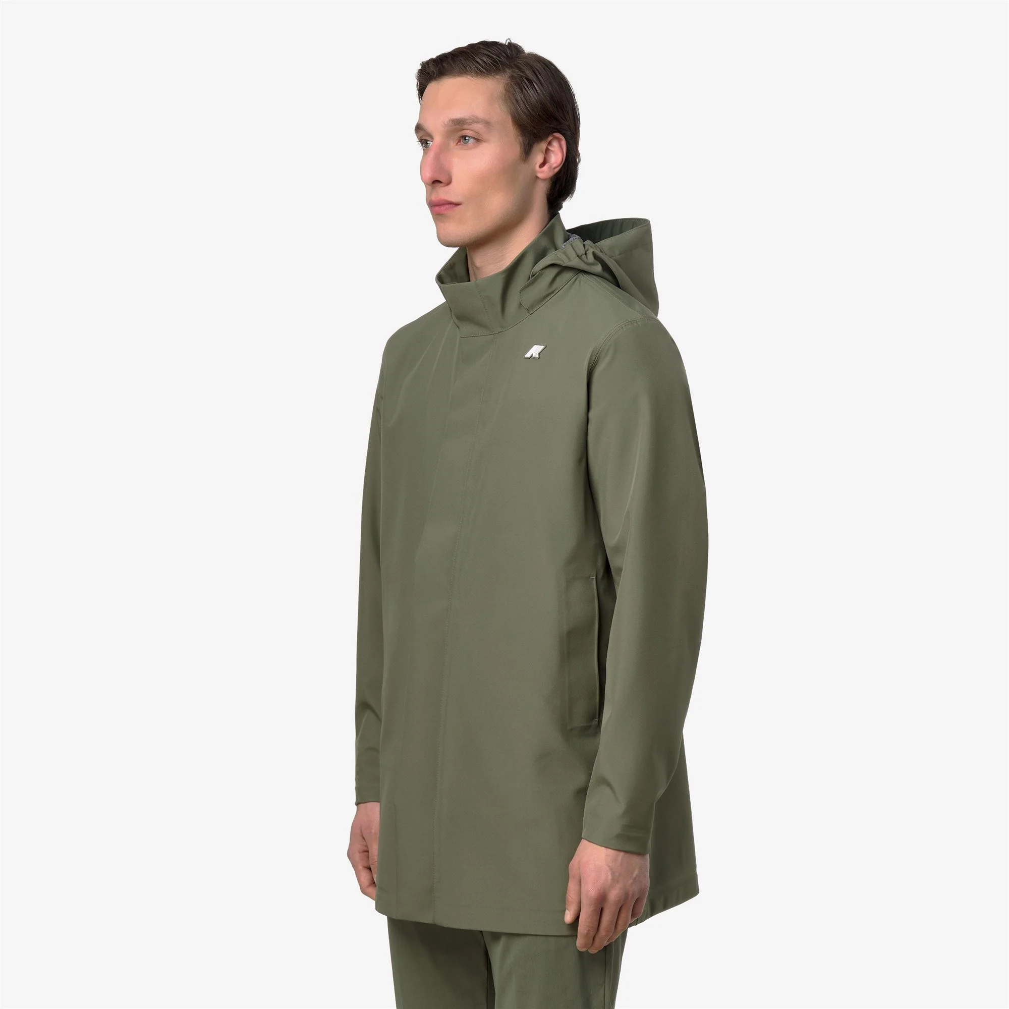 DUKE BONDED JERSEY - Jackets - 3/4 LENGTH - Man - GREEN LICHEN - Image 5