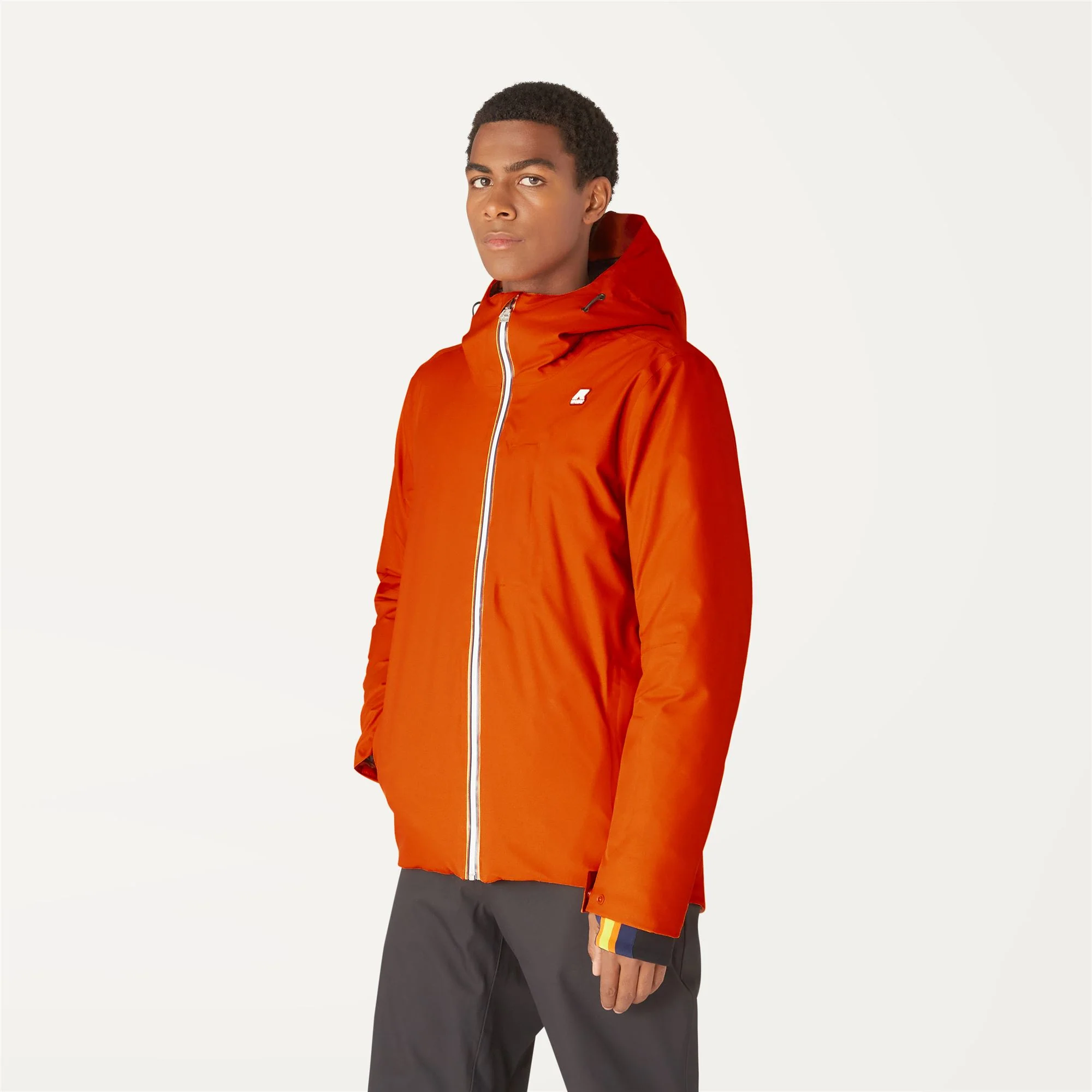 Edward Micro Twill - Jackets - Mid - Man - ORANGE RUST-BLUE MEDIEVAL - Image 4