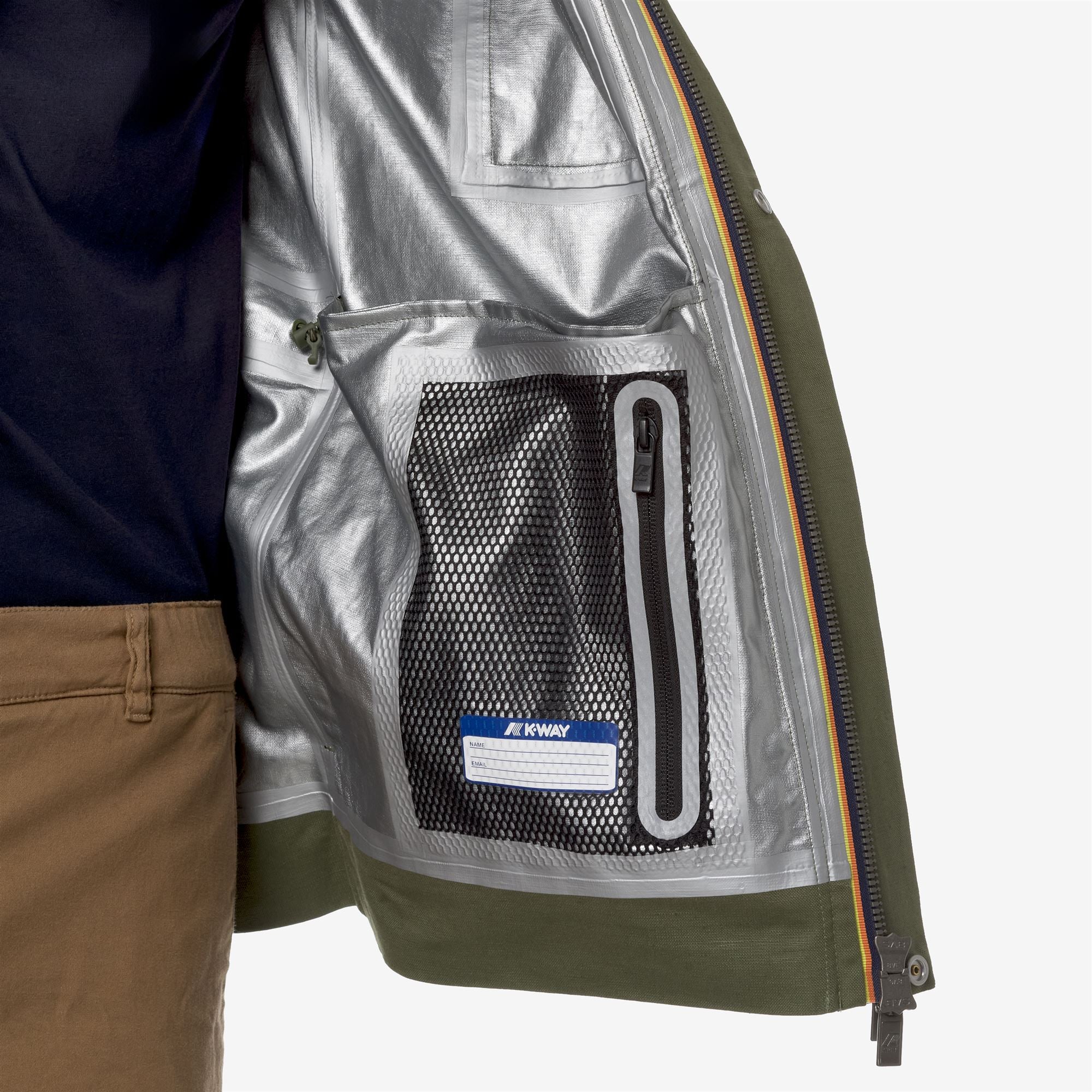 ERHAL LINEN BLEND 2L - Jackets - Mid - Man - GREEN CYPRESS-SILVER - Image 2