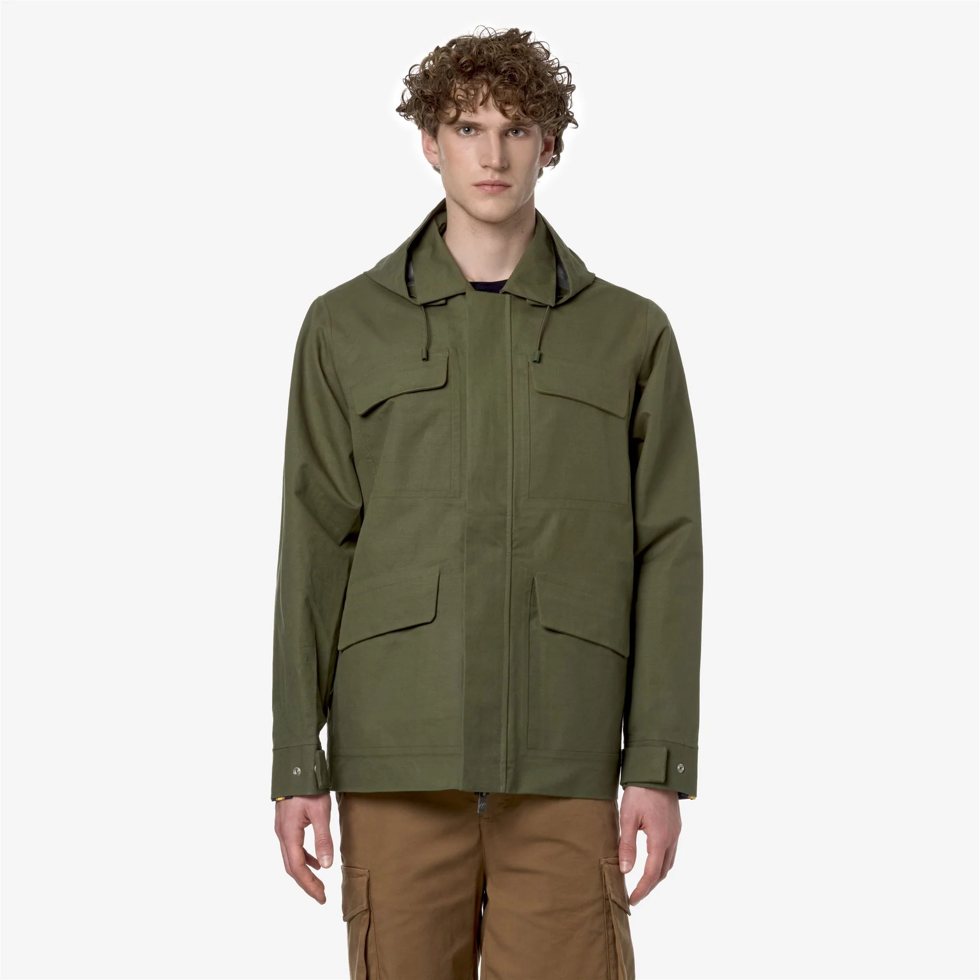 ERHAL LINEN BLEND 2L - Jackets - Mid - Man - GREEN CYPRESS-SILVER - Image 3