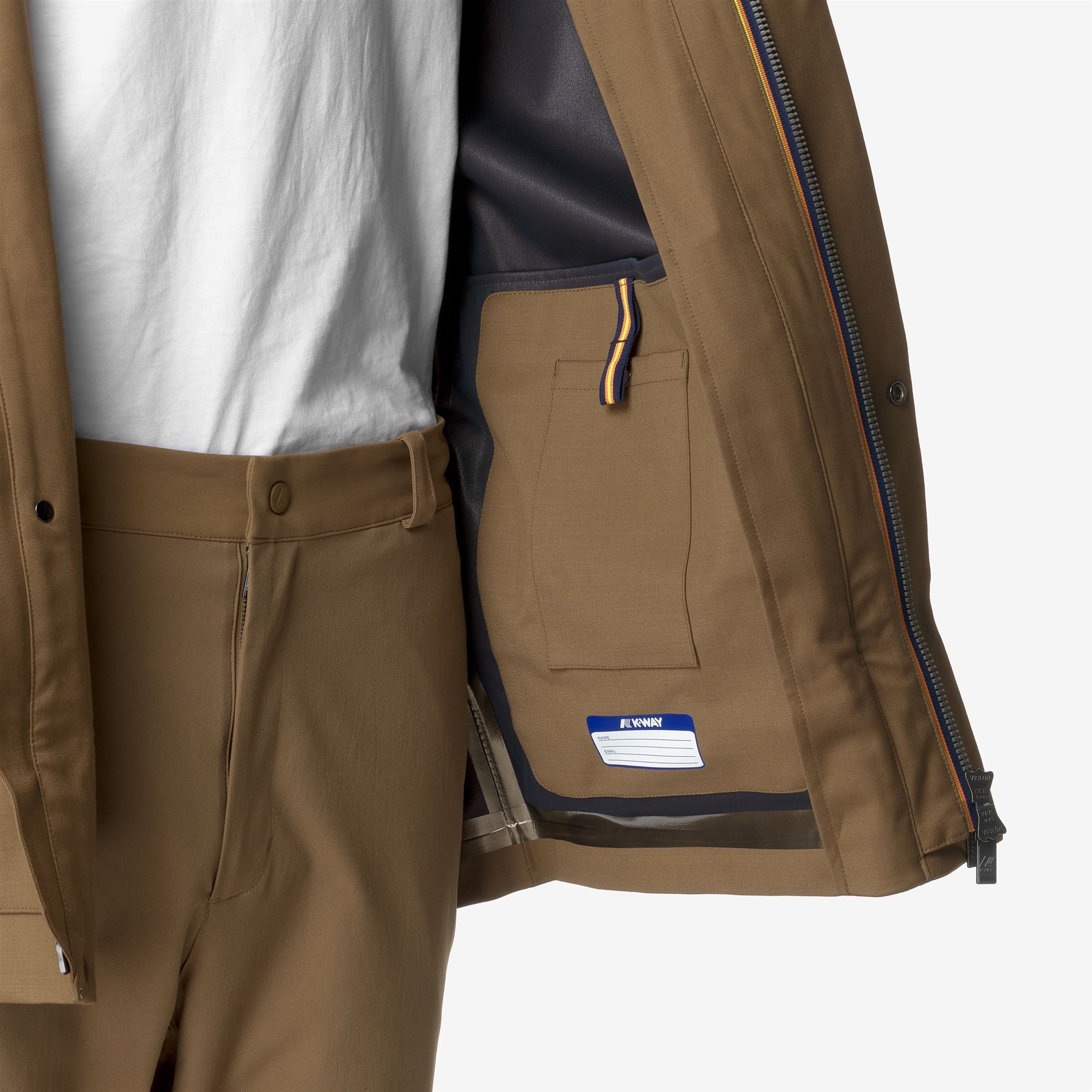 ERHAL TECH WOOL BLEND - Jackets - Mid - Man - BROWN CORDA-BLUE DEPTH - Image 2
