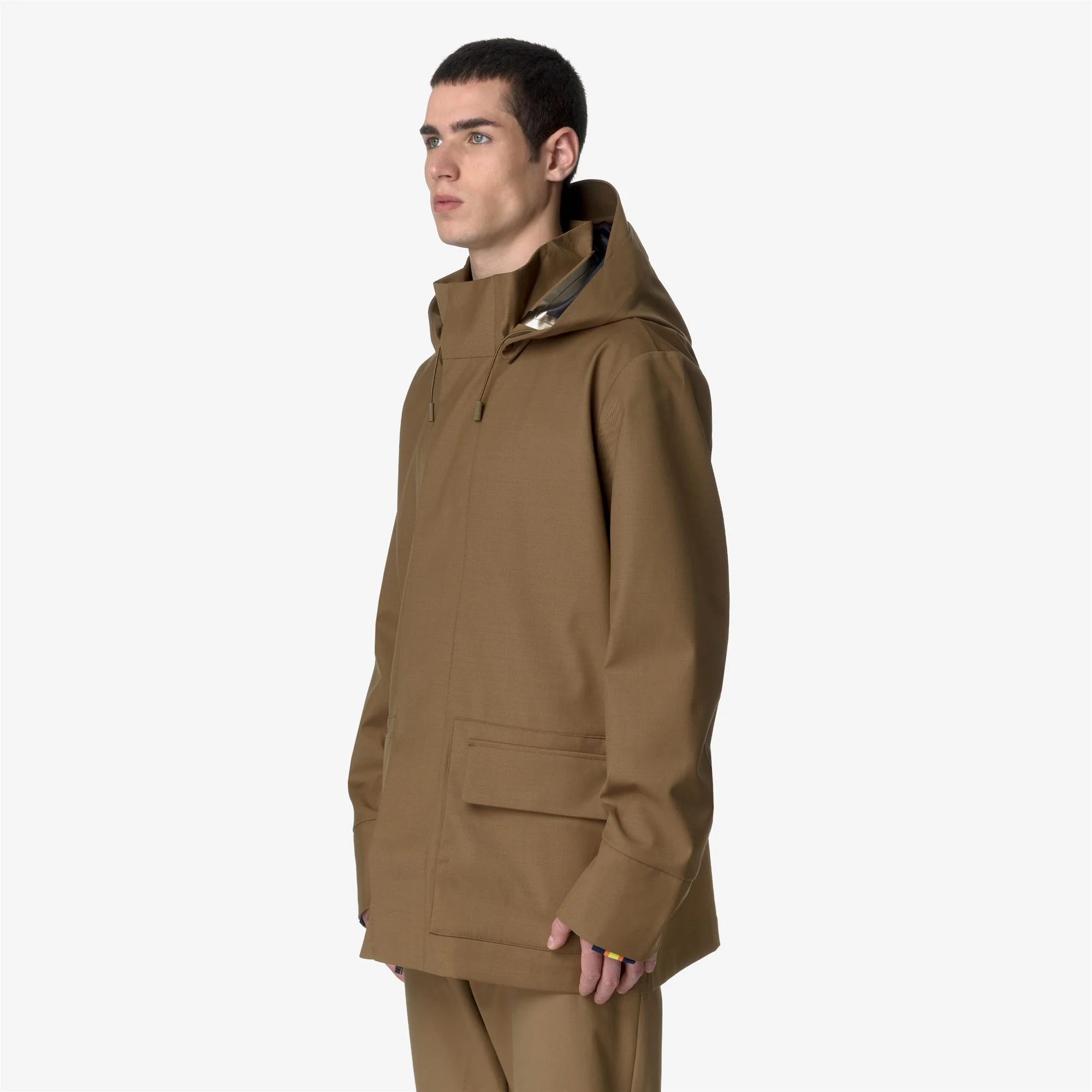 ERHAL TECH WOOL BLEND - Jackets - Mid - Man - BROWN CORDA-BLUE DEPTH - Image 4