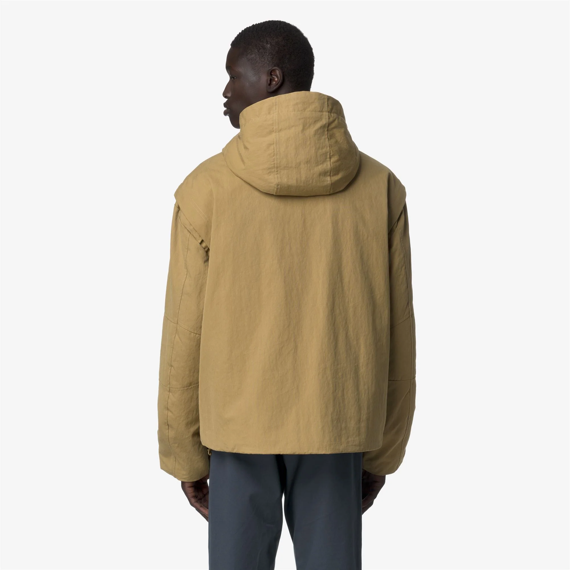 GUILLERMO COTTON FEEL - Jackets - Short - Man - BEIGE SEED COMBO - Image 6