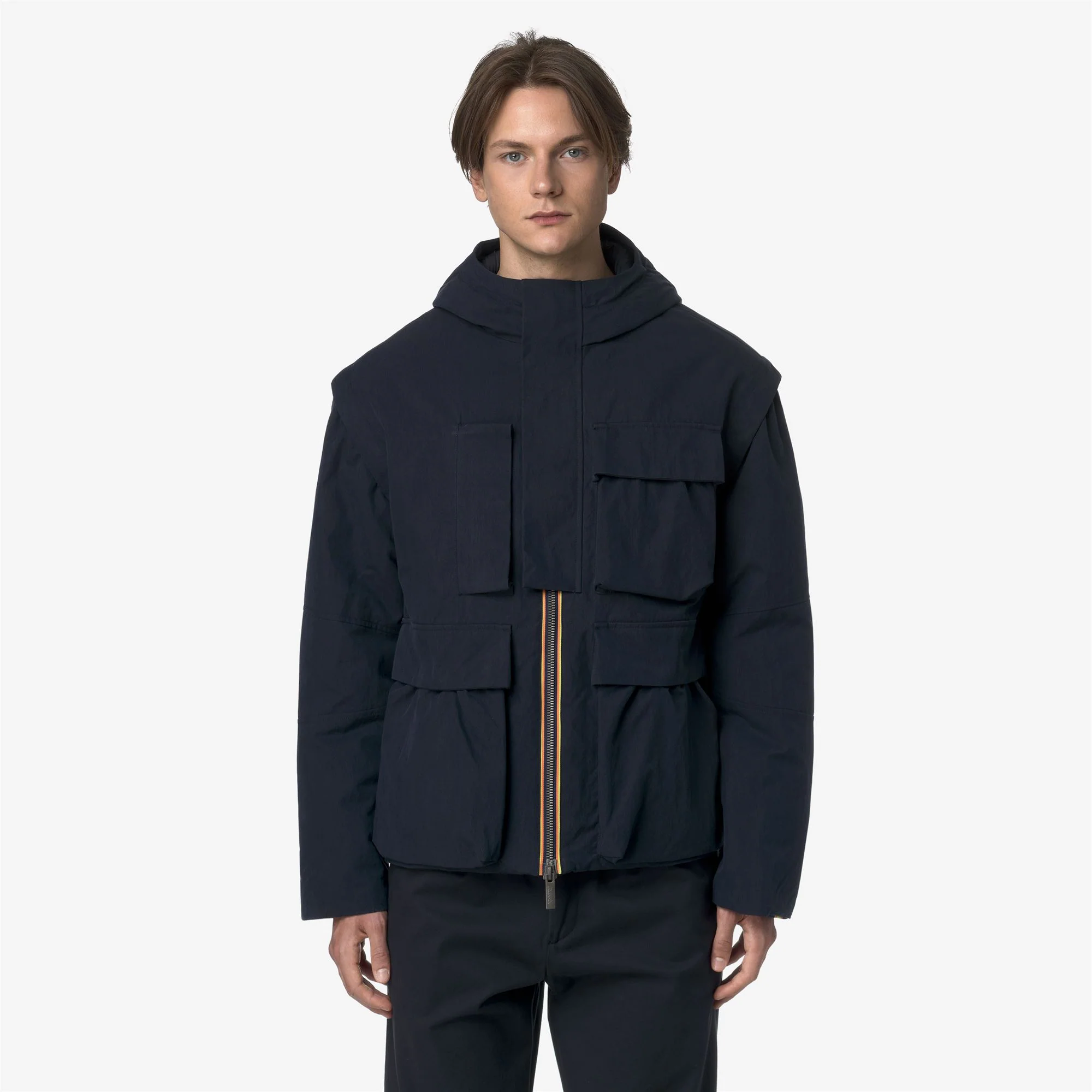 GUILLERMO COTTON FEEL - Jackets - Short - Man - BLUE DEPTH COMBO - Image 4