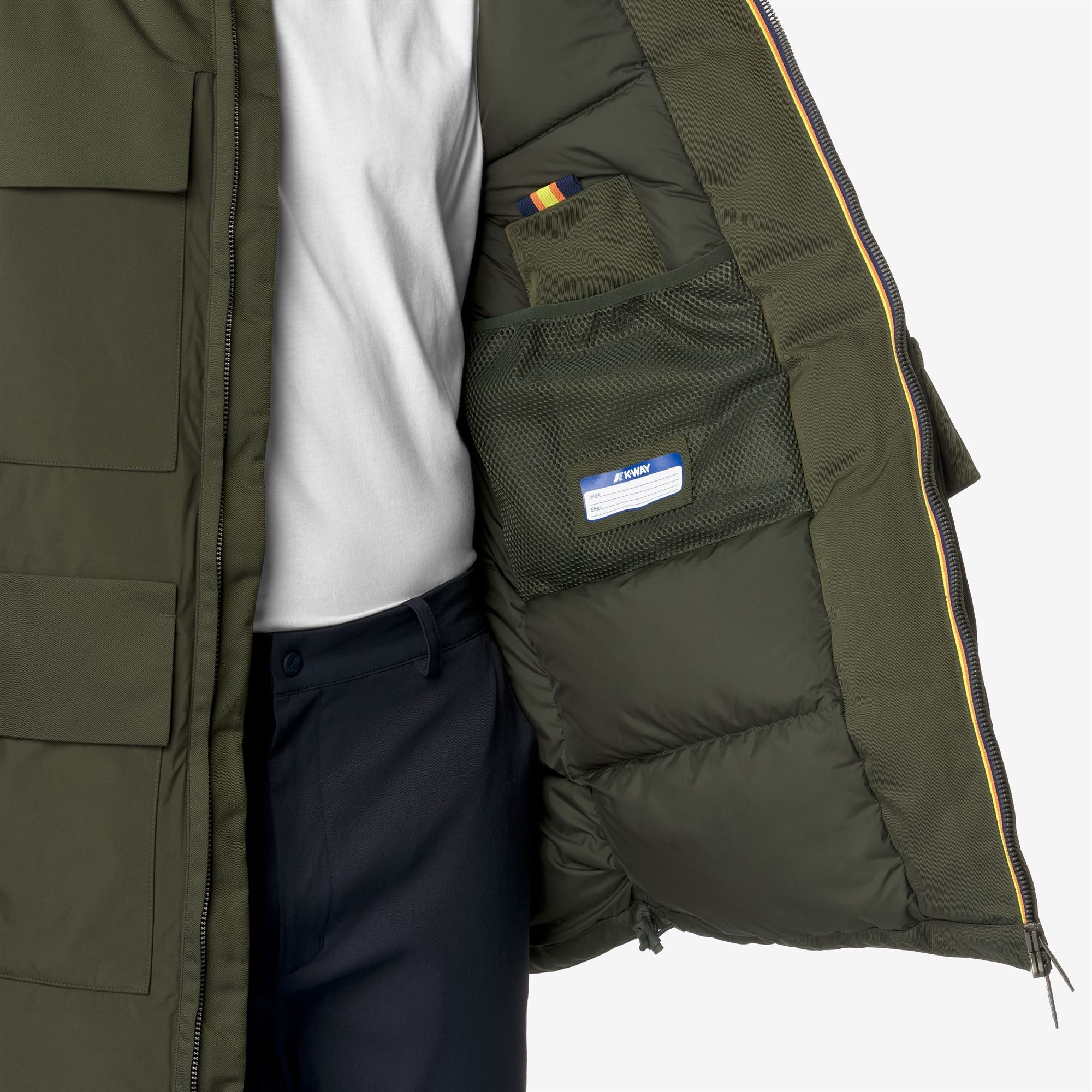 HODEL FABRIC MIX - Jackets - Mid - Man - GREEN BLACKISH - Image 2