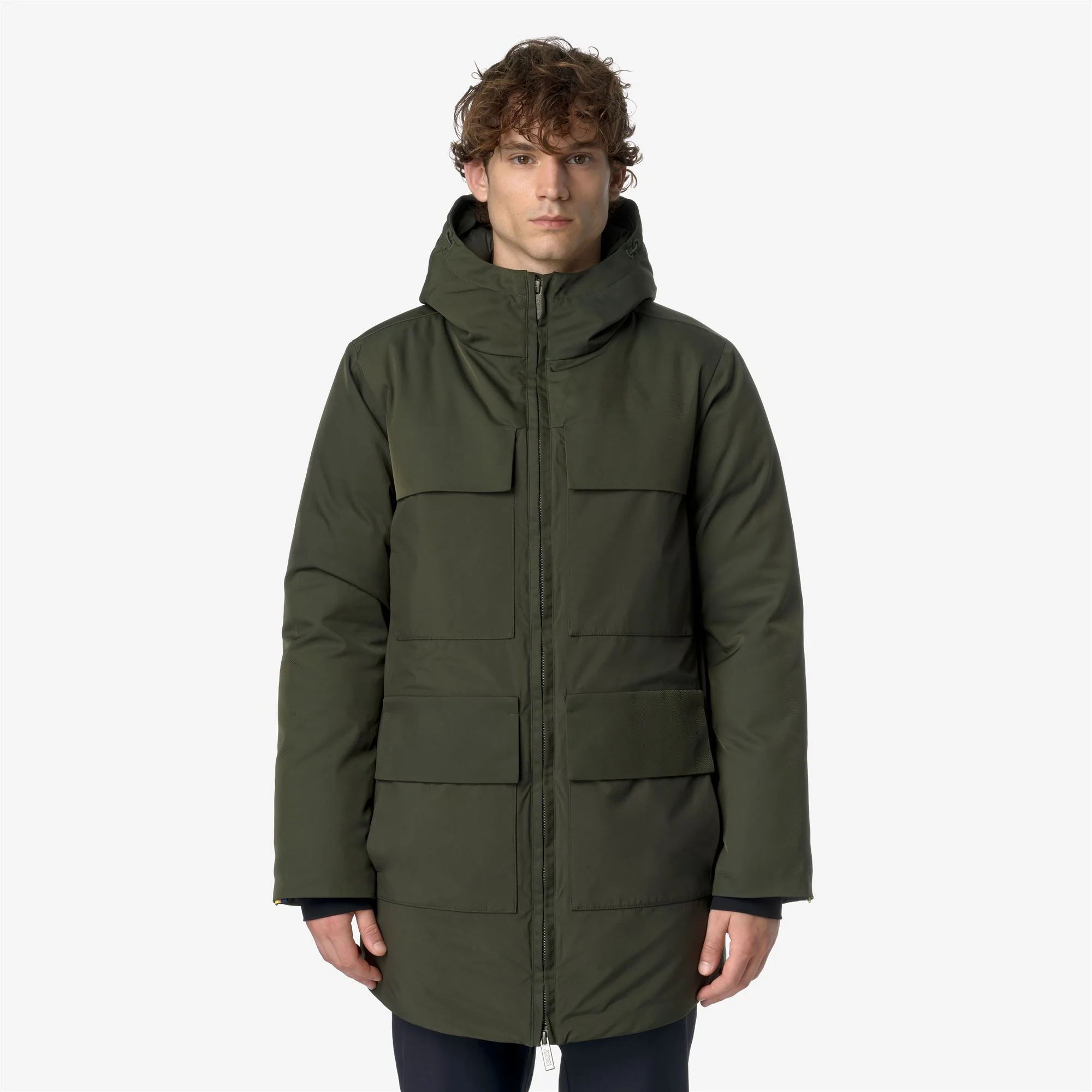 HODEL FABRIC MIX - Jackets - Mid - Man - GREEN BLACKISH - Image 3
