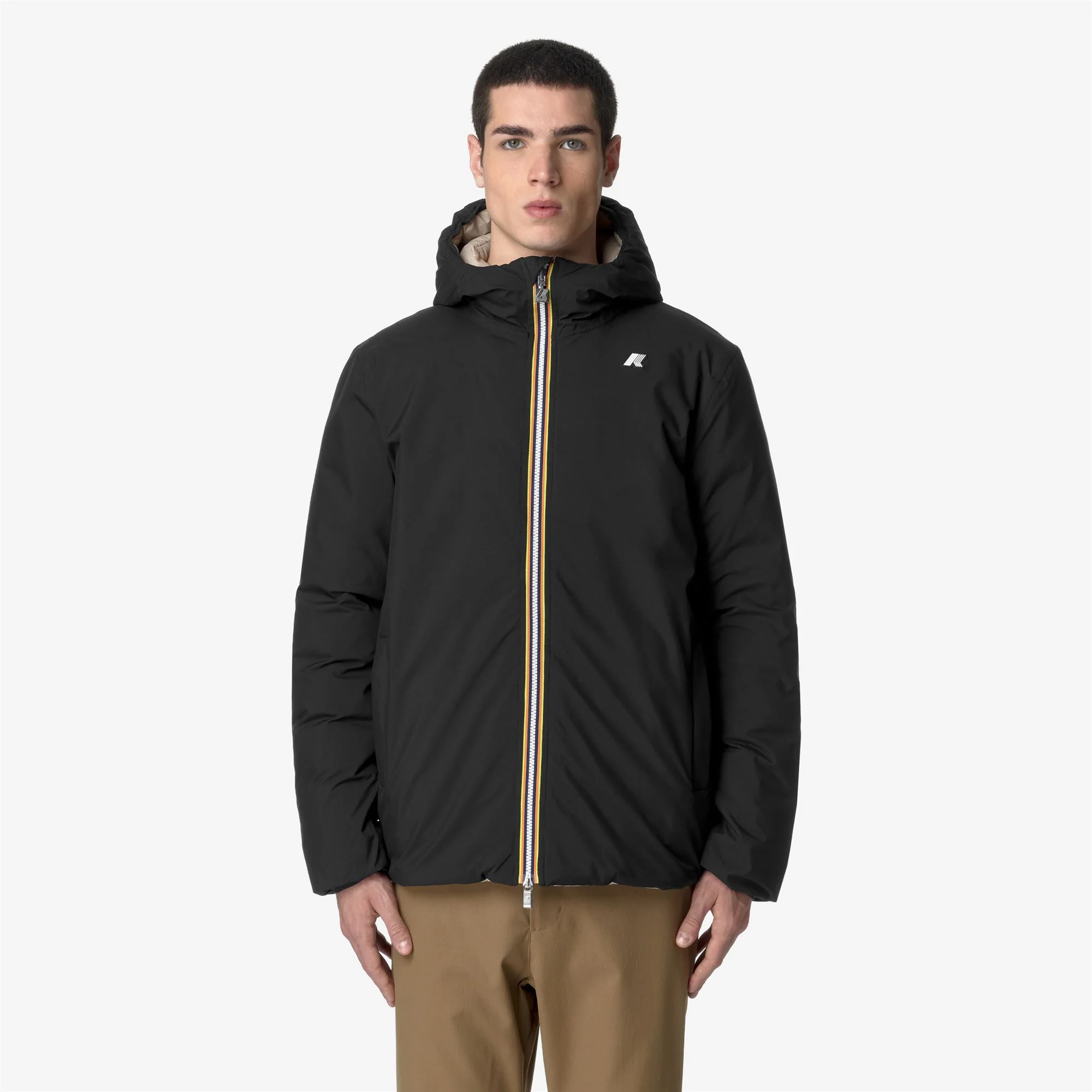 JACK ST THERMO REVERSIBLE - Jackets - Short - Man - BLACK P-BEIGE G - Image 4