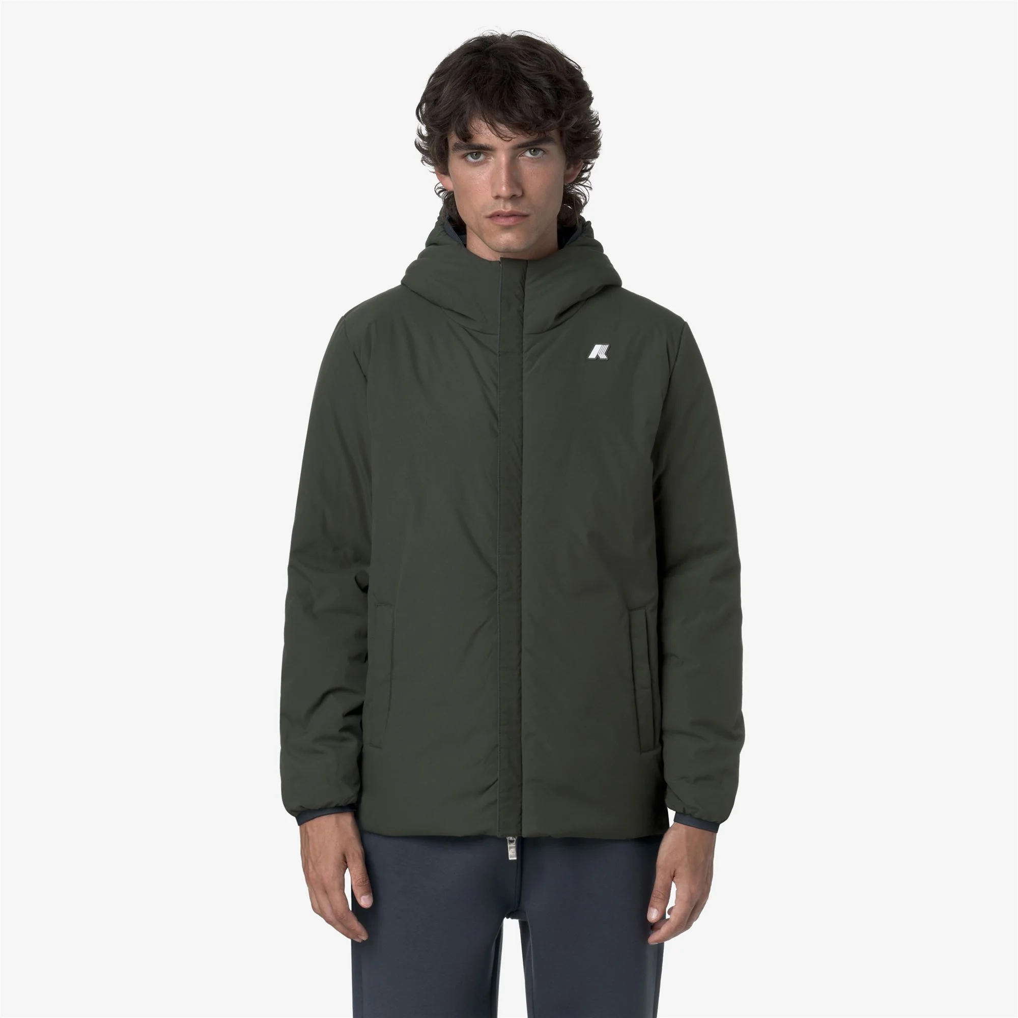 JACK ST WARM REVERSIBLE - Jackets - Short - Man - BLUE AIRFORCE-GREEN BLACKISH - Image 3