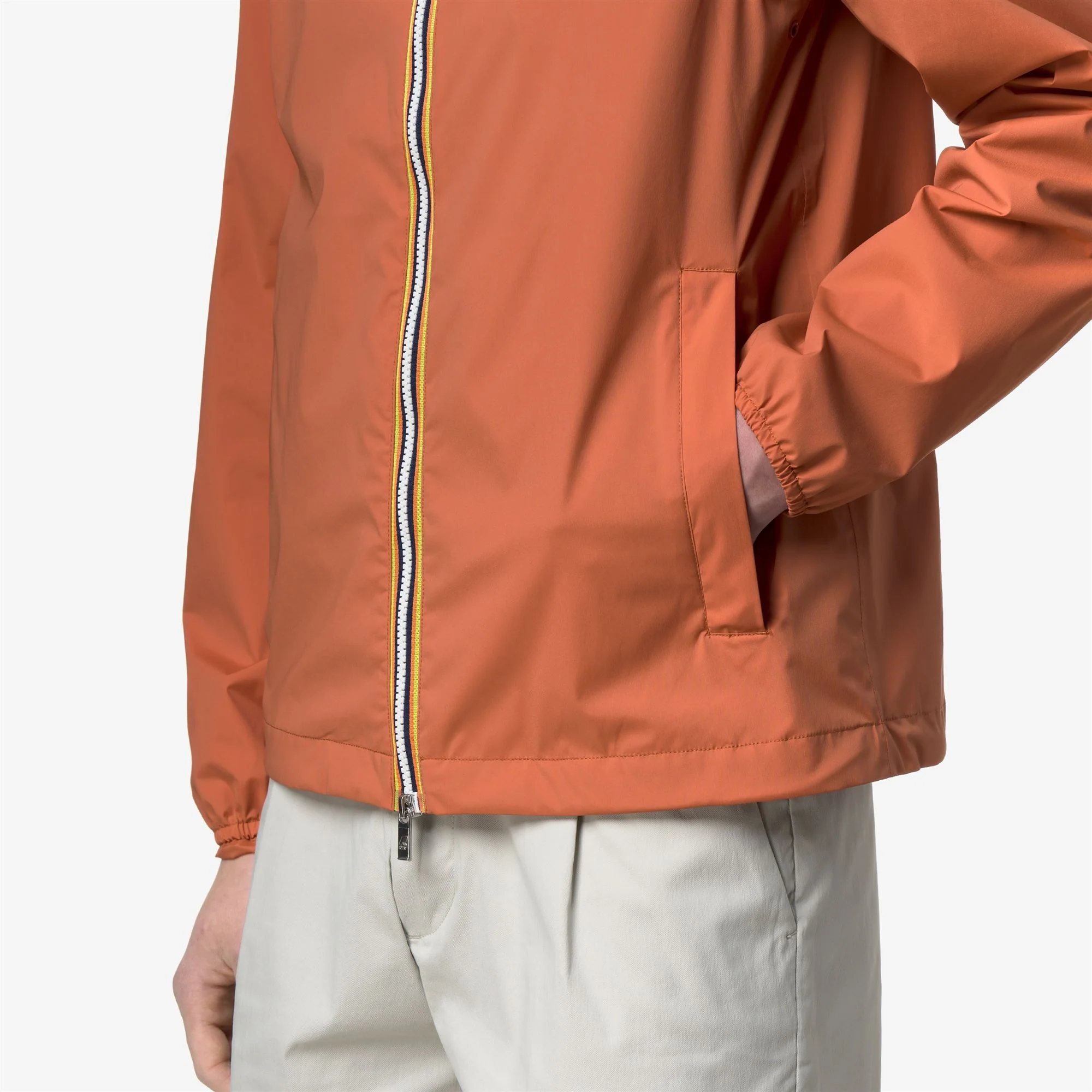 JACK  STRETCH NYLON JERSEY - Jackets - Short - Man - ORANGE BROWNISH - Image 2