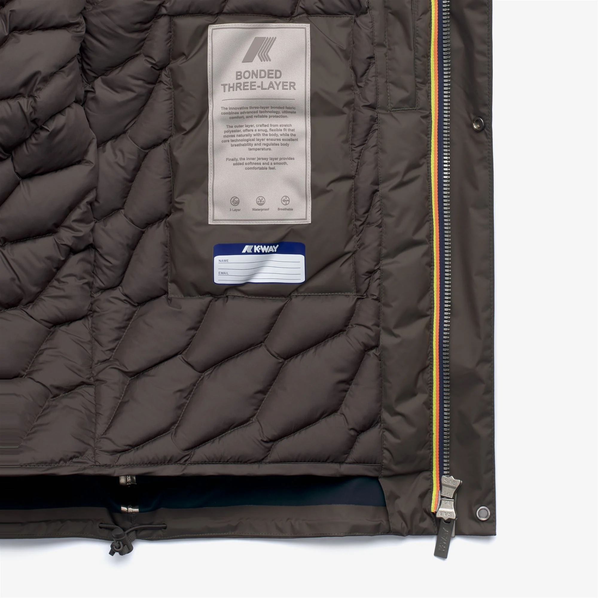 JACKEN BONDED PADDED - Jackets - Short - Man - BLACK OLIVE COMBO - Image 3