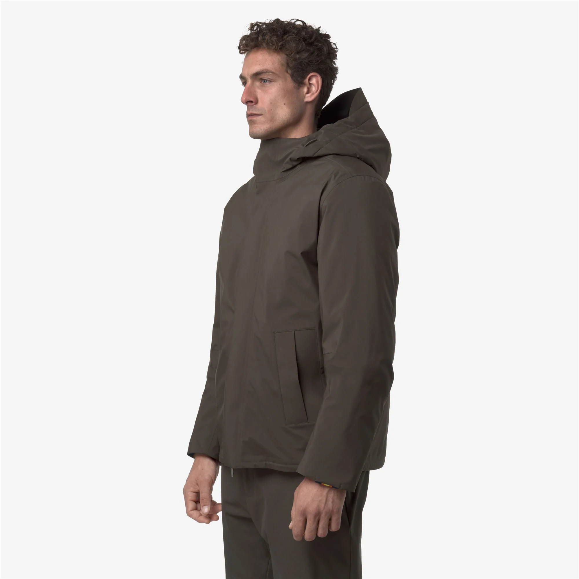 JACKEN BONDED PADDED - Jackets - Short - Man - BLACK OLIVE COMBO - Image 5