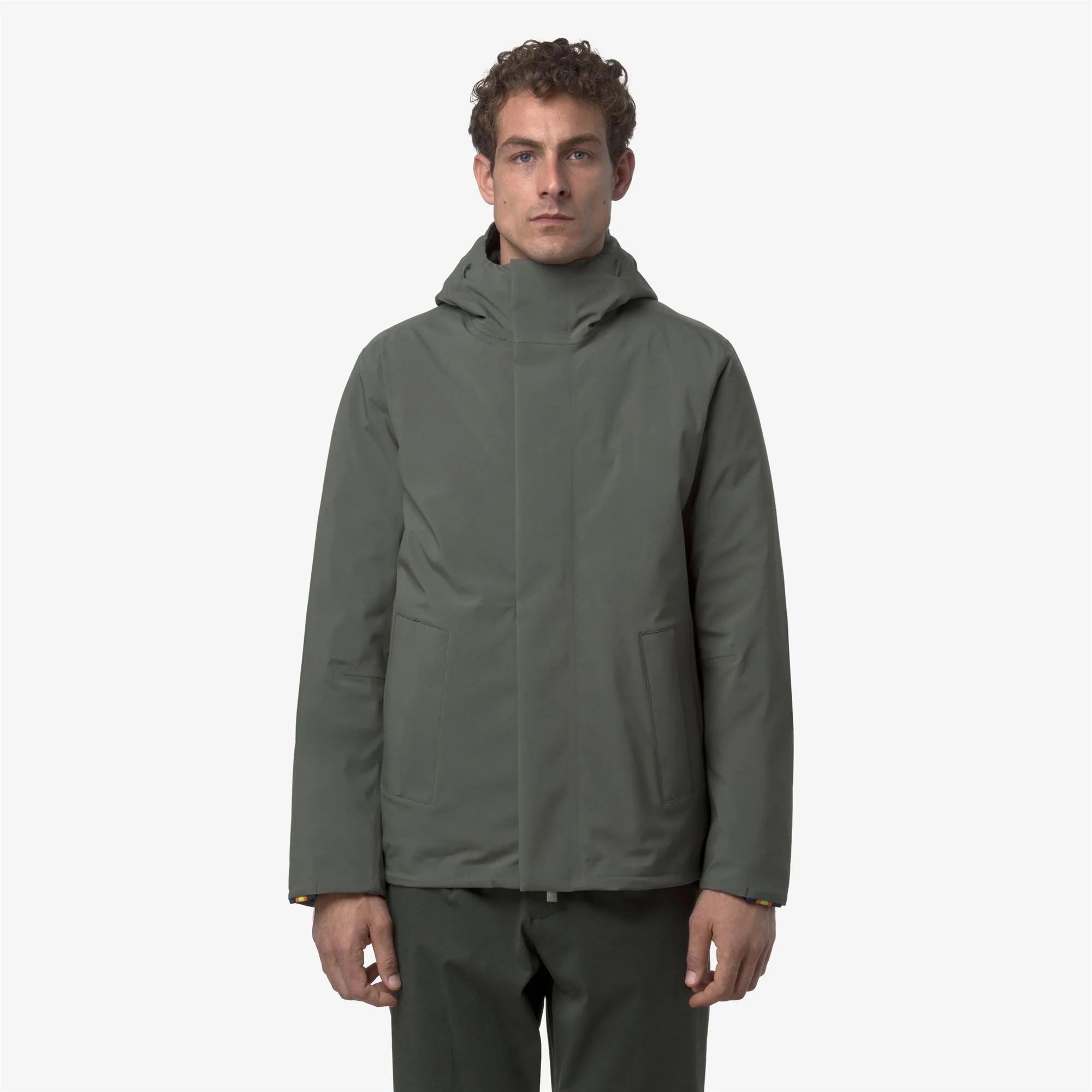 JACKEN BONDED PADDED - Jackets - Short - Man - GREEN BLACKISH COMBO - Image 4