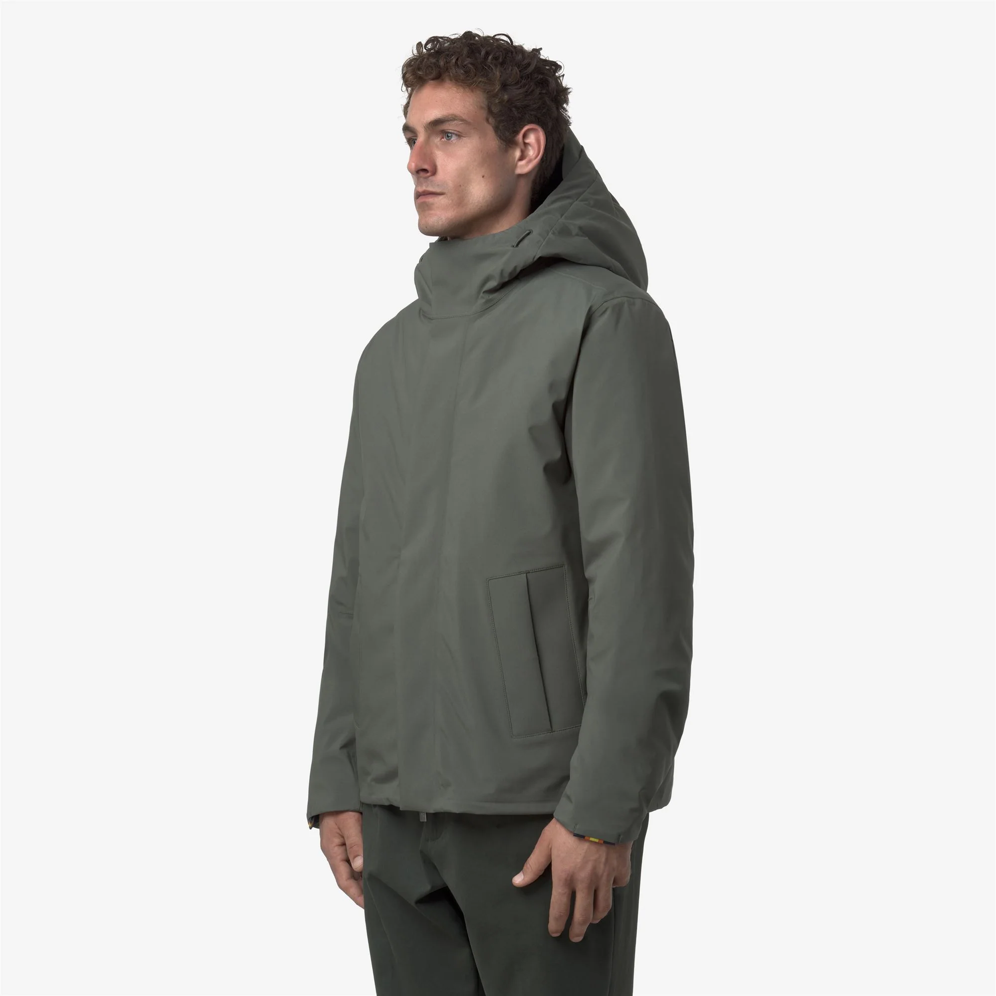 JACKEN BONDED PADDED - Jackets - Short - Man - GREEN BLACKISH COMBO - Image 5