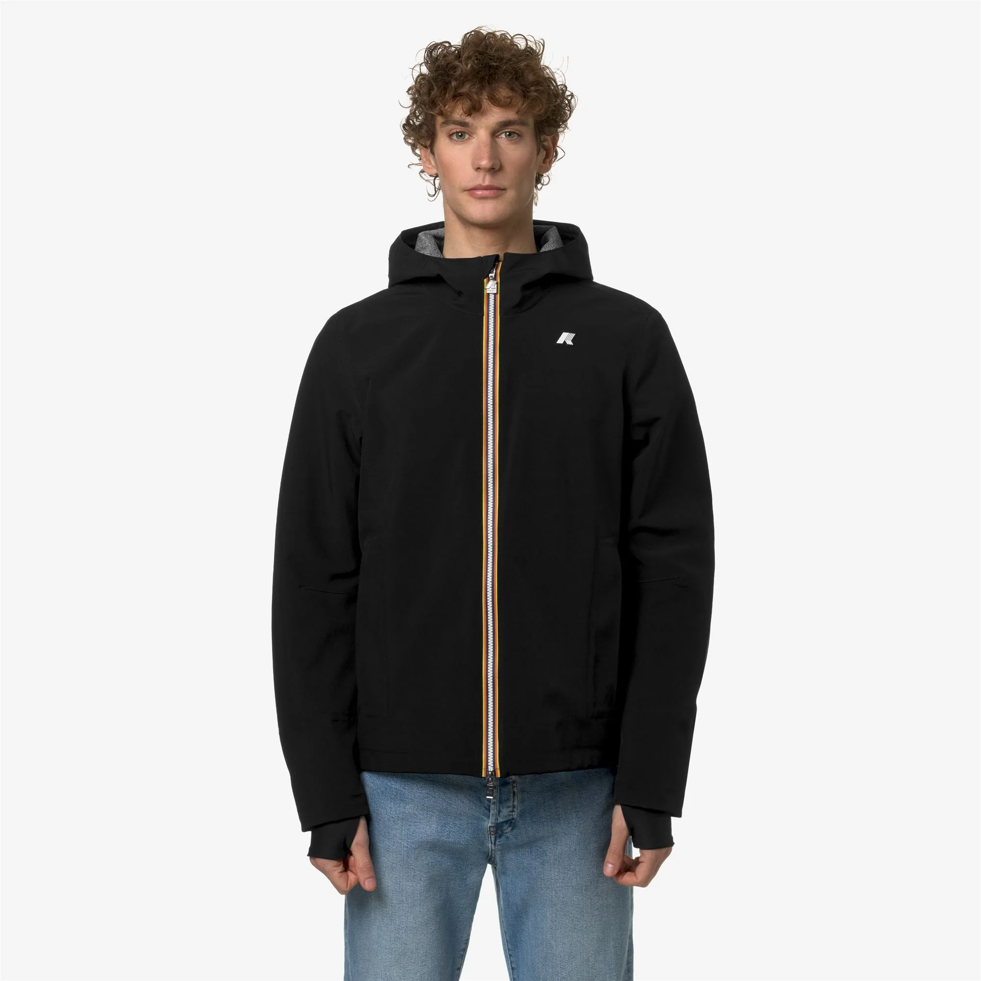JACKO BONDED JERSEY - Jackets - Short - Man - BLACK PURE - Image 3