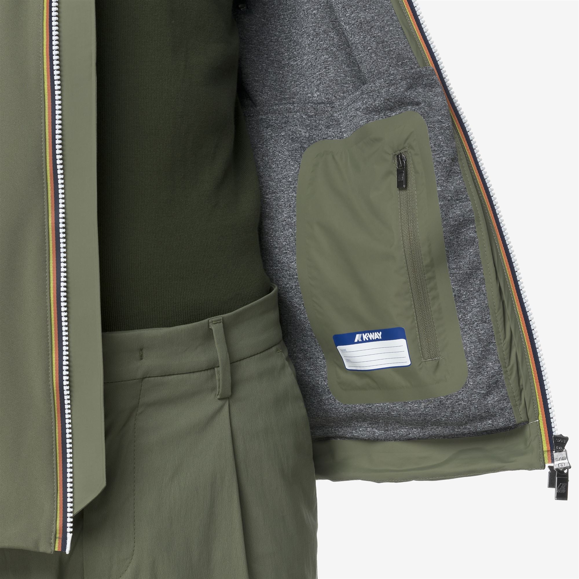 JACKO BONDED JERSEY - Jackets - Short - Man - GREEN LICHEN - Image 2