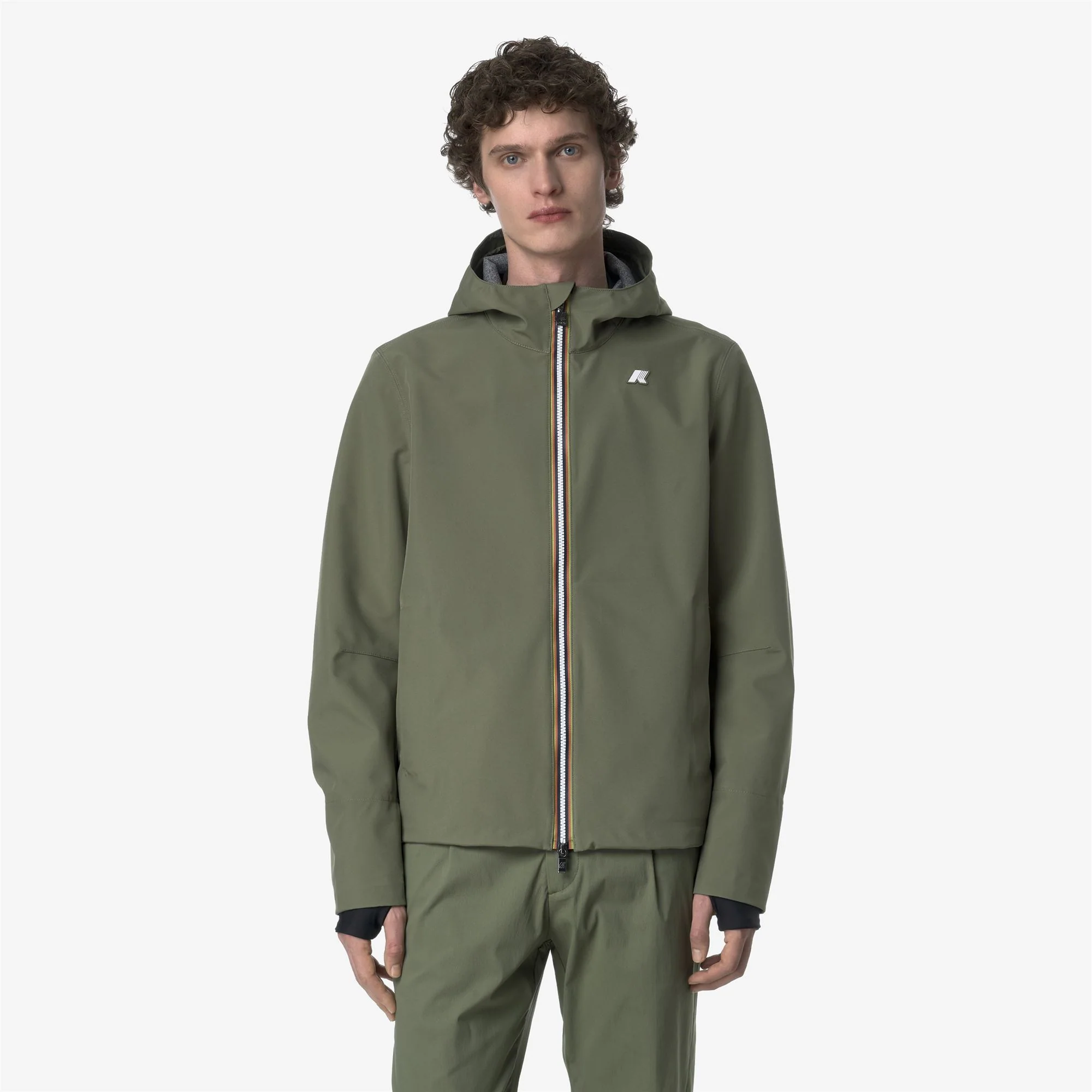 JACKO BONDED JERSEY - Jackets - Short - Man - GREEN LICHEN - Image 3