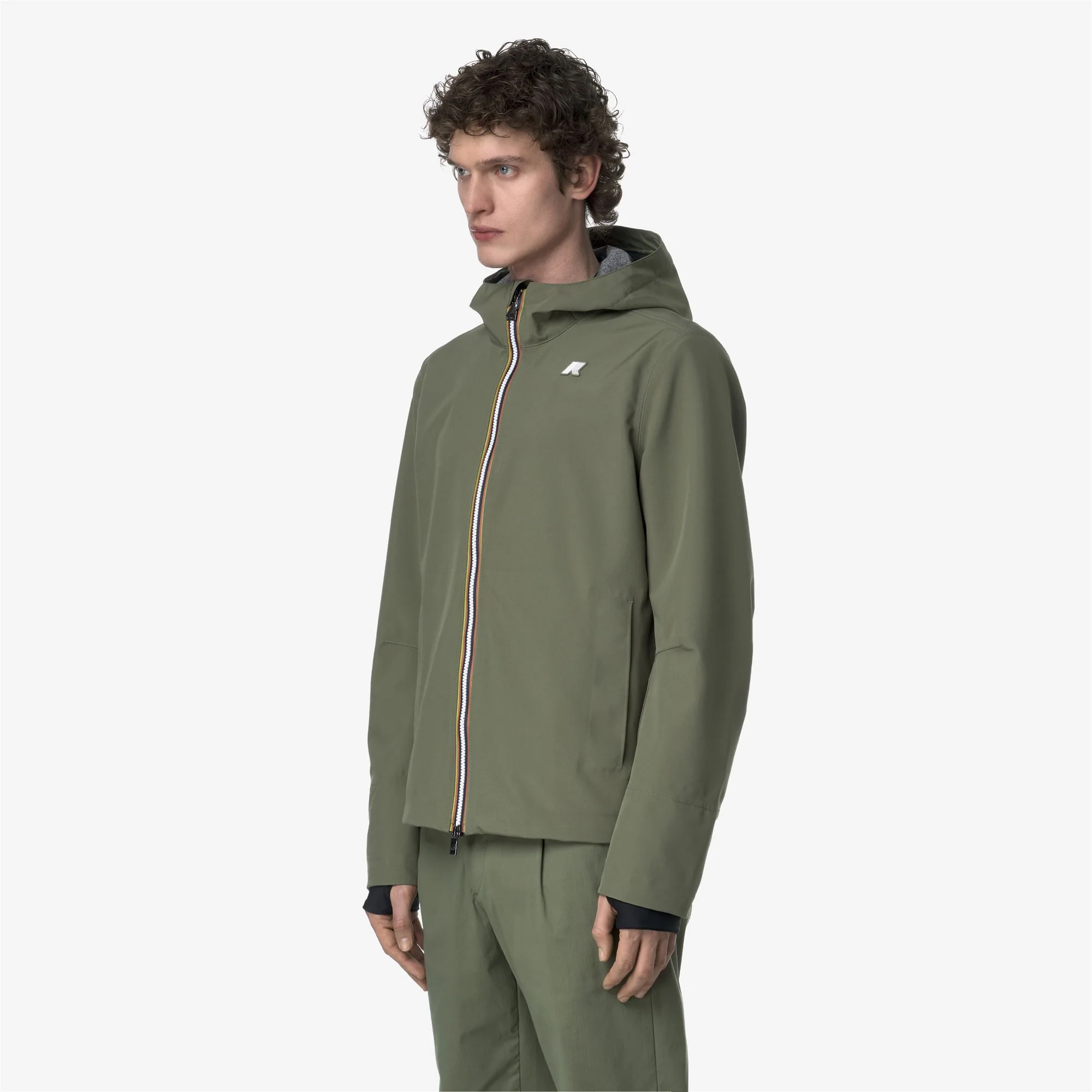 JACKO BONDED JERSEY - Jackets - Short - Man - GREEN LICHEN - Image 4