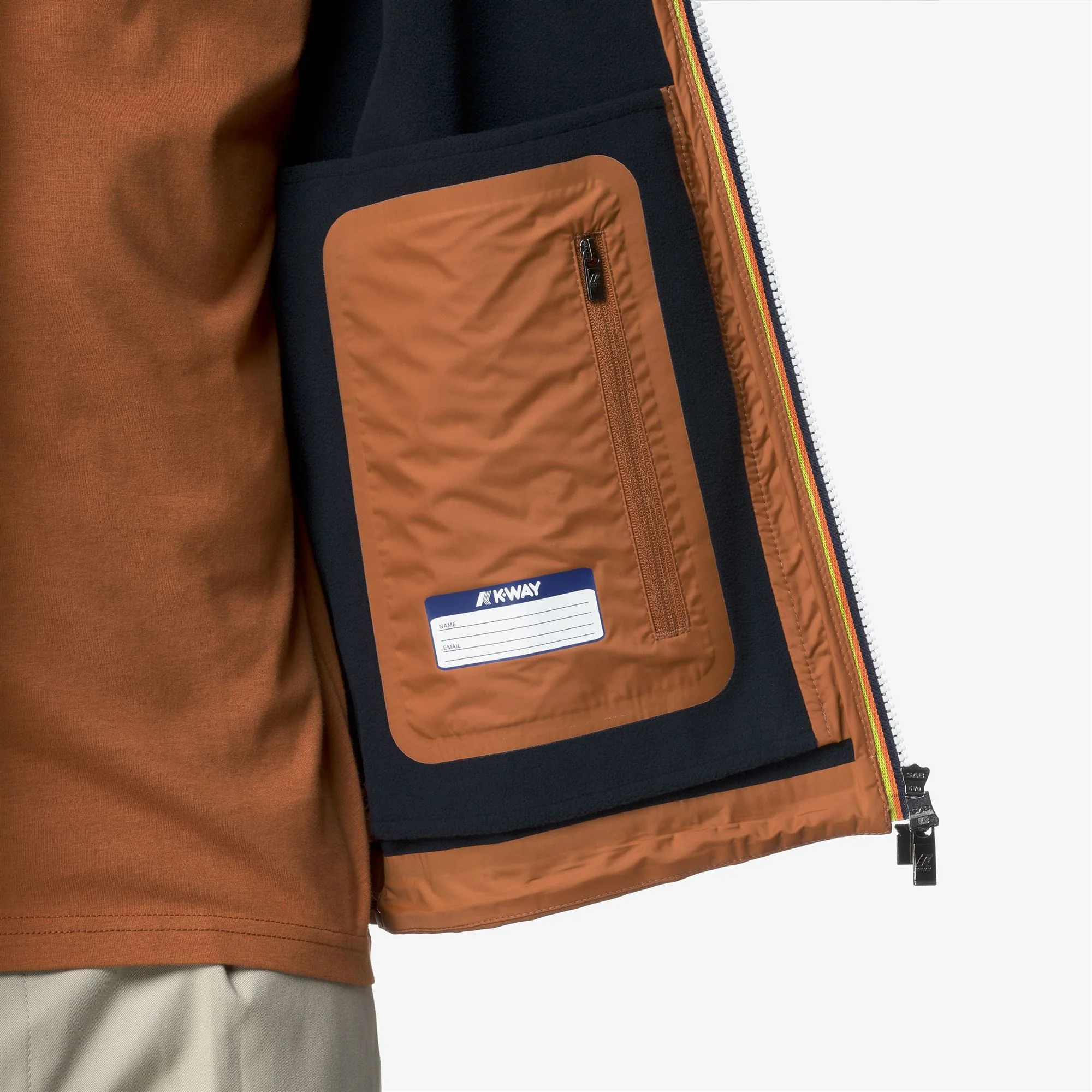 JACKO BONDED - Jackets - Short - Man - ORANGE ADOBE-BLUE DEPTH - Image 2