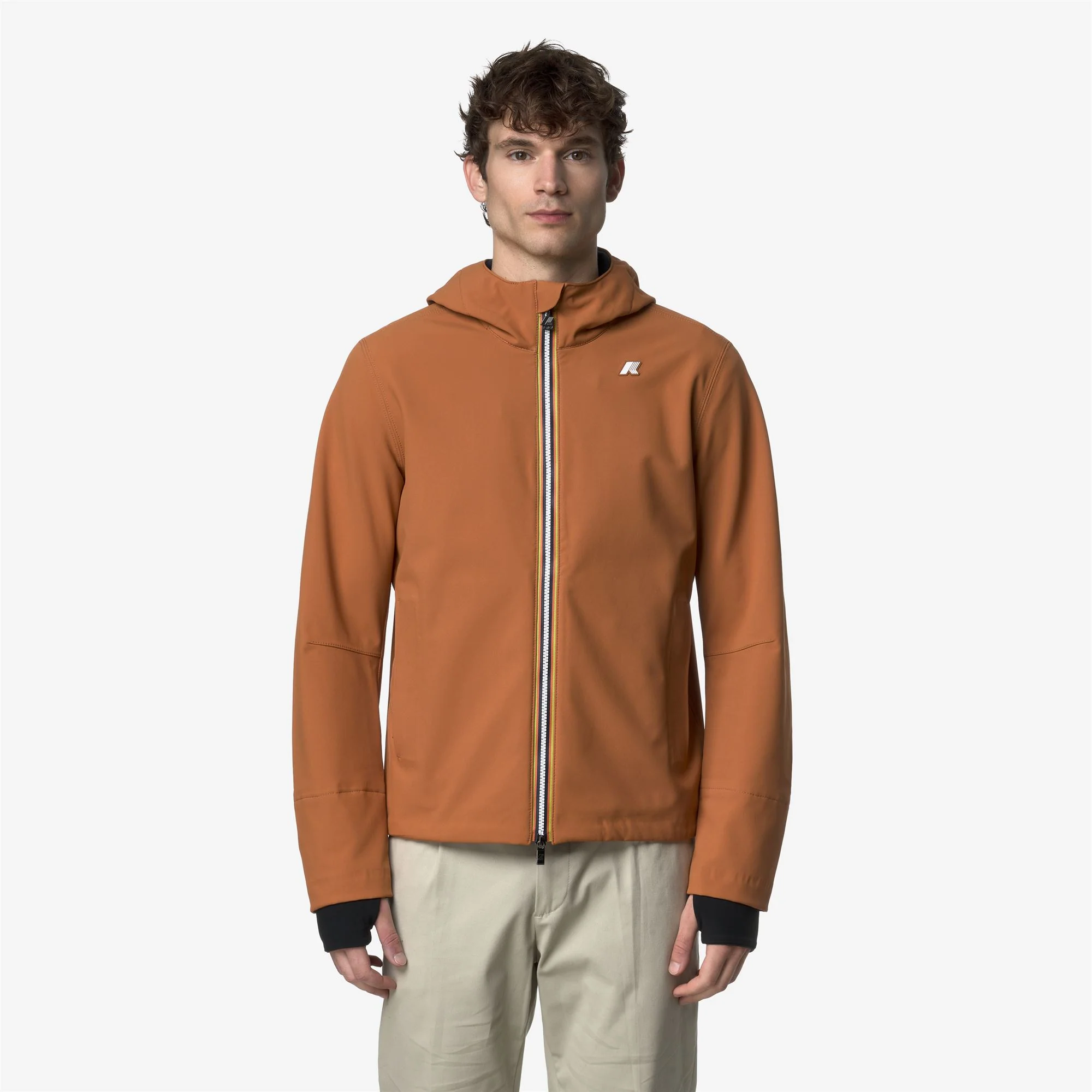 JACKO BONDED - Jackets - Short - Man - ORANGE ADOBE-BLUE DEPTH - Image 3