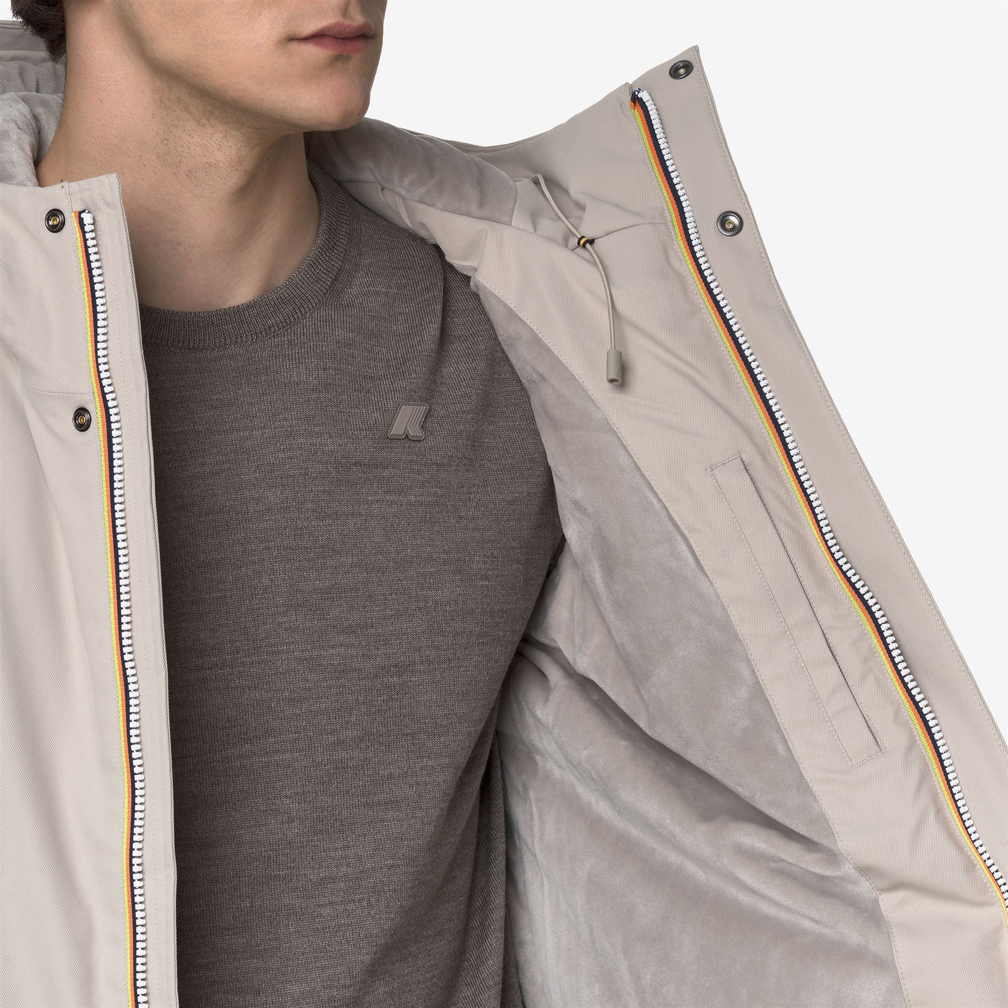 JACKO TWILL MARMOTTA - Jackets - Short - Man - BEIGE CASHMERE-GREY GOAT - Image 2