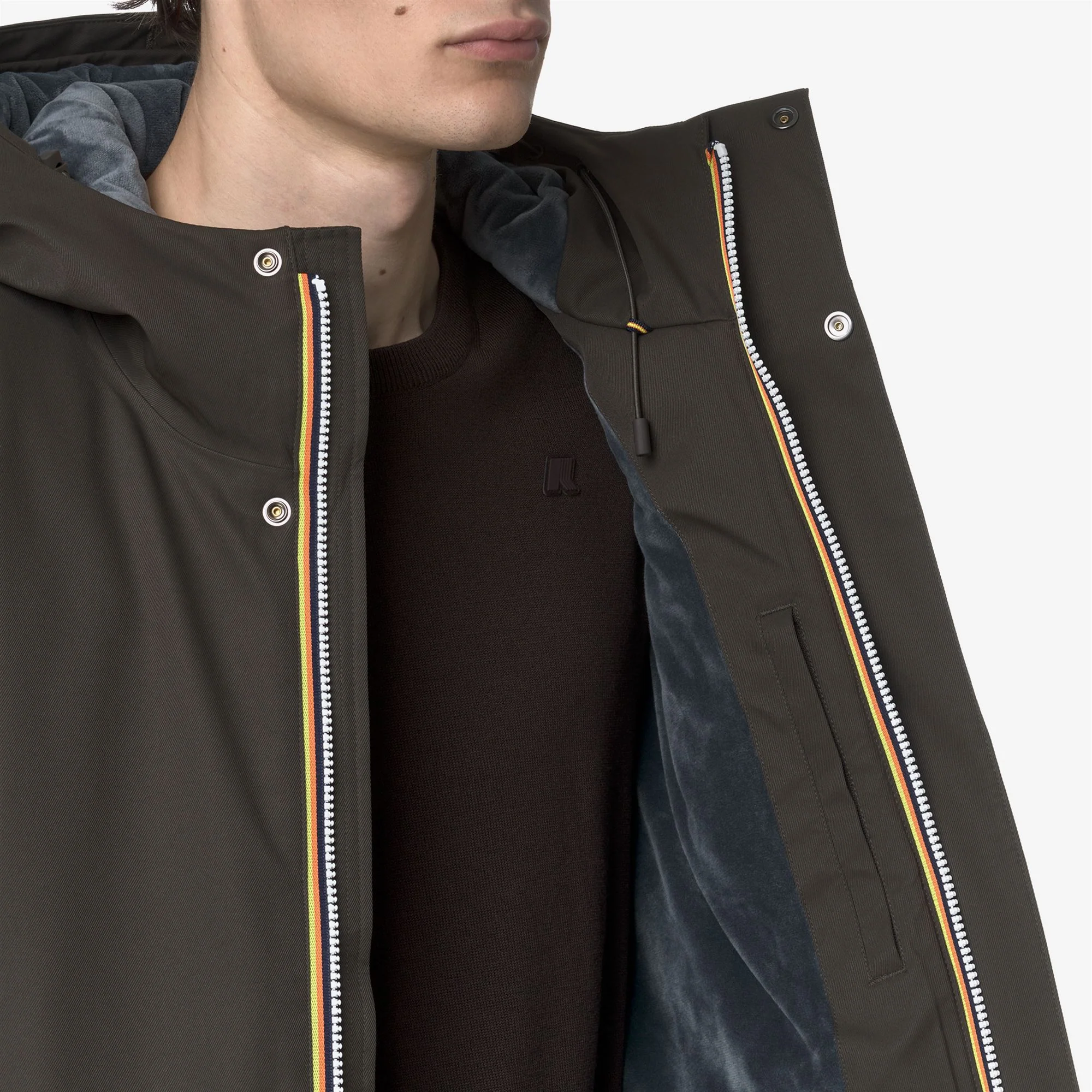 JACKO TWILL MARMOTTA - Jackets - Short - Man - BLACK OLIVE-BLUE AIRFORCE - Image 2
