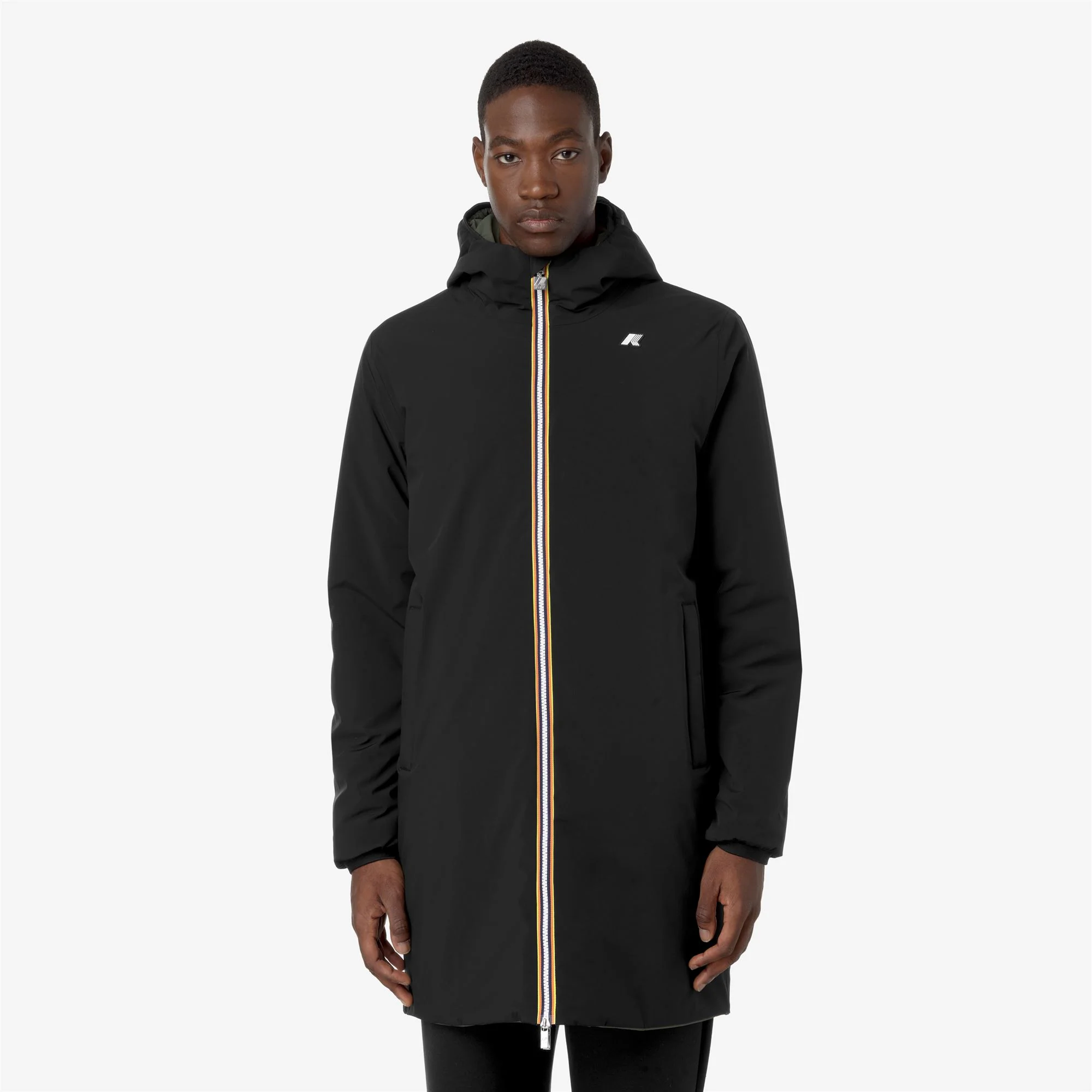 JACOB ST WARM REVERSIBLE - Jackets - 3/4 LENGTH - Man - BLACK PURE-GREEN BLACKISH - Image 4