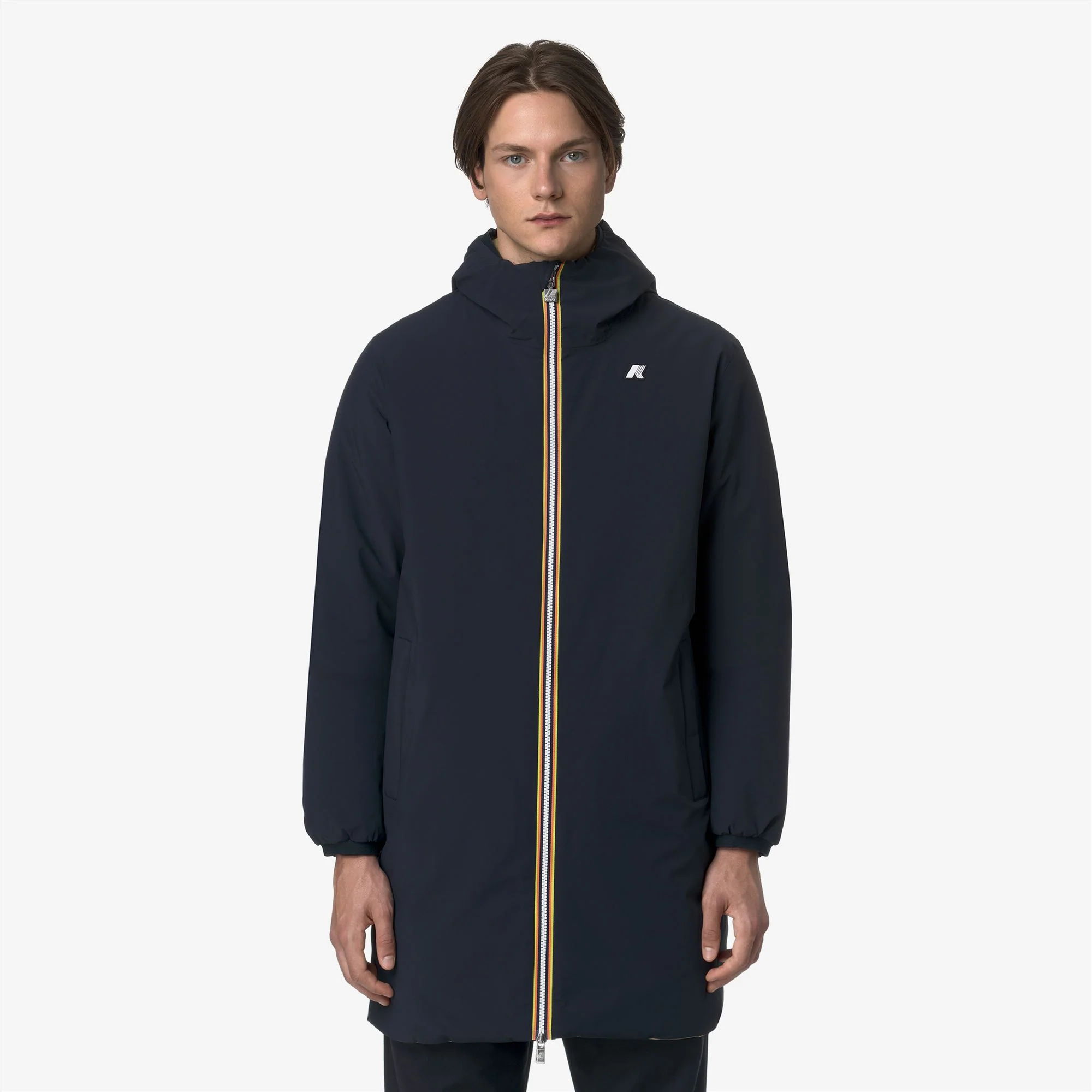 JACOB ST WARM REVERSIBLE - Jackets - 3/4 LENGTH - Man - BLUE DEPTH-BEIGE SEED - Image 4