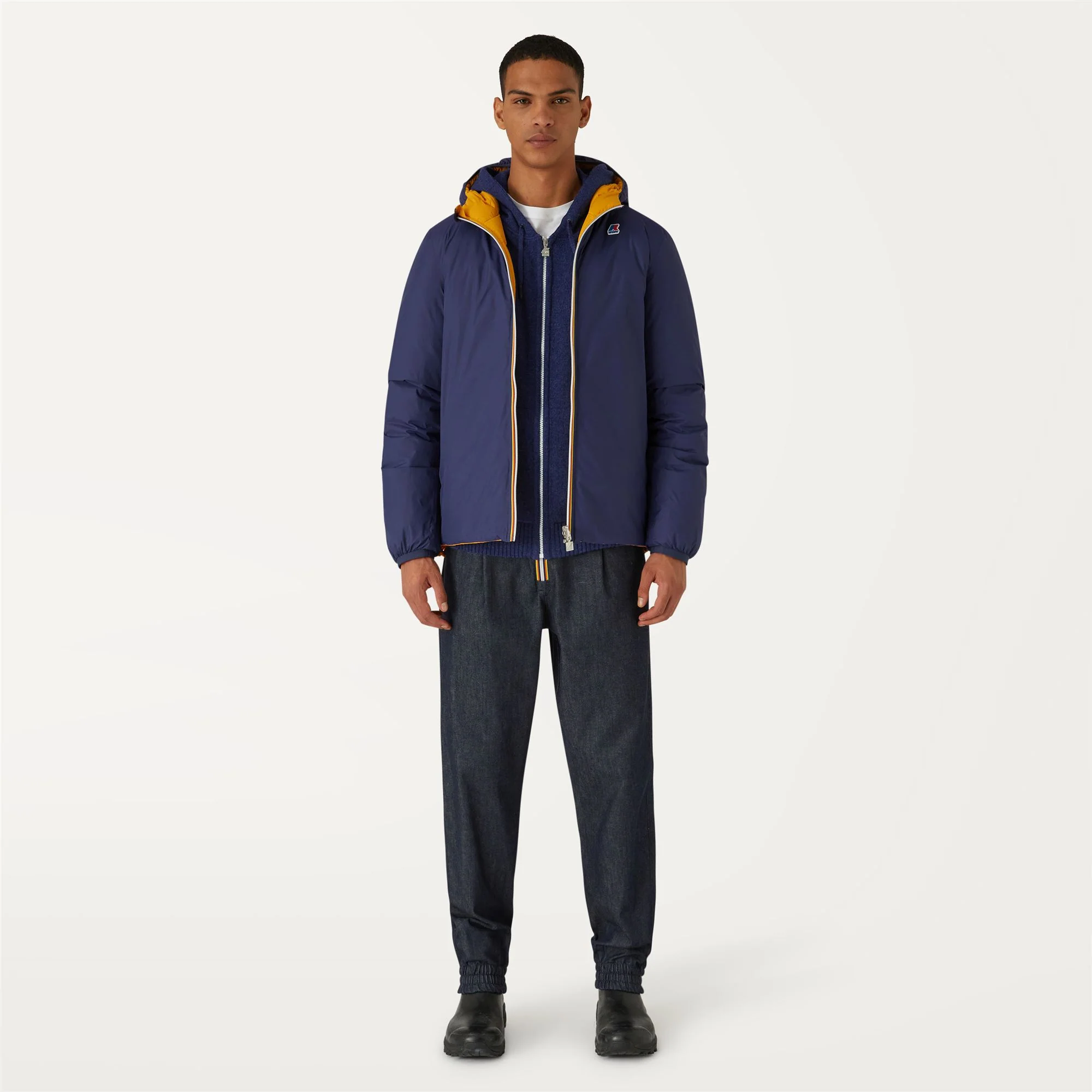 JACQUES THERMO PLUS.2 REVERSIBLE - Jackets - Short - Man - BLUE MEDIEVAL-YELLOW SUNFLOWER - Image 4