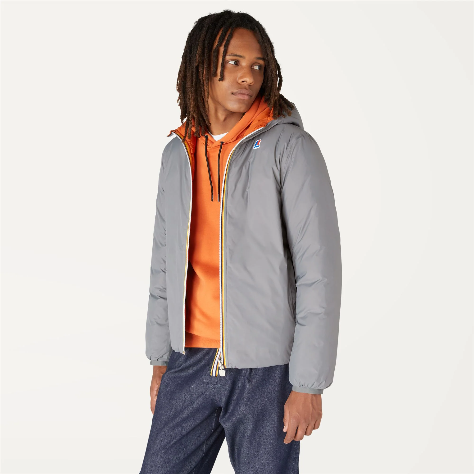 JACQUES THERMO PLUS.2 REVERSIBLE - Jackets - Short - Man - GREY MD-ORANGE RUST - Image 4