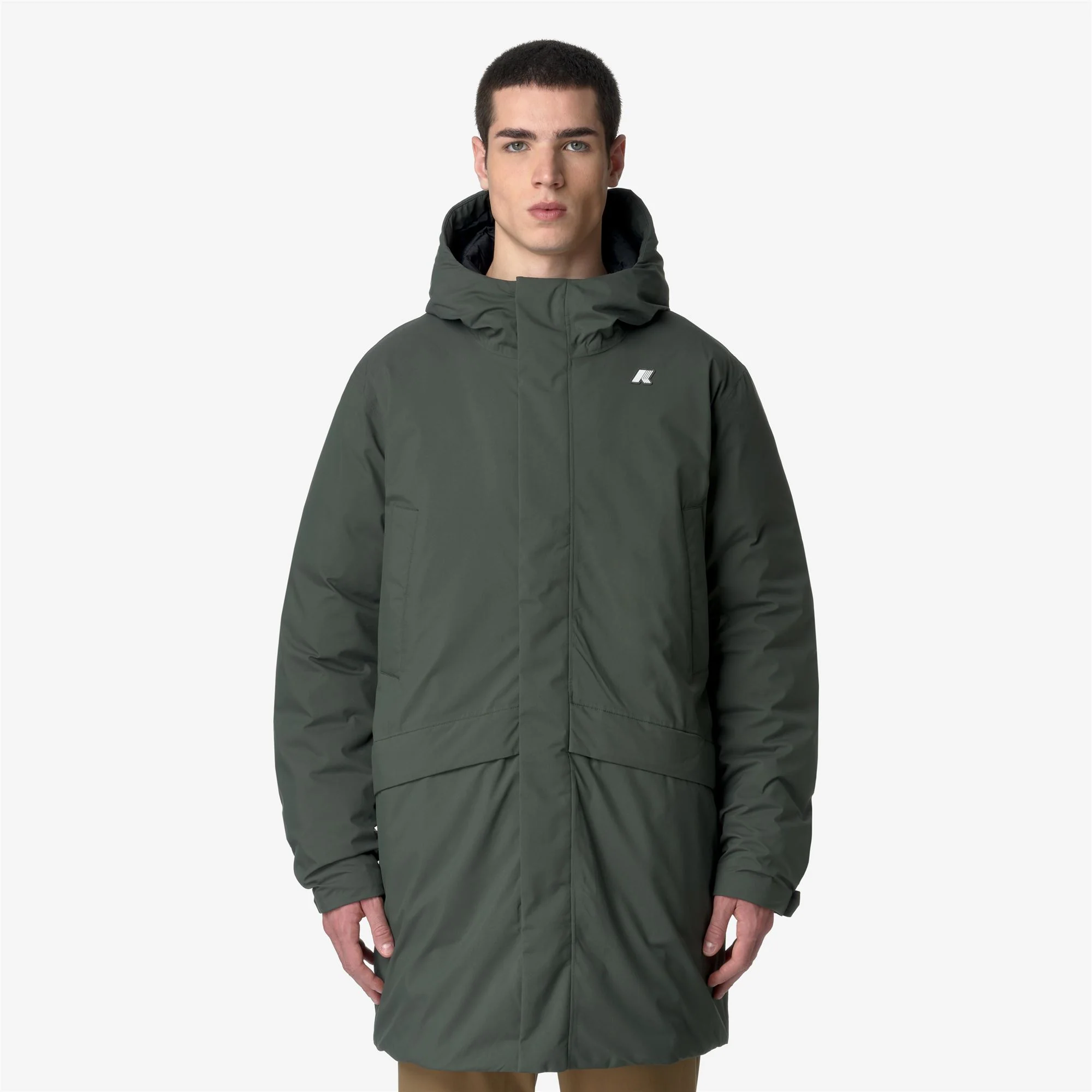 JARNO ST THERMO - Jackets - 3/4 LENGTH - Man - GREEN BLACKISH-BLACK PURE - Image 3