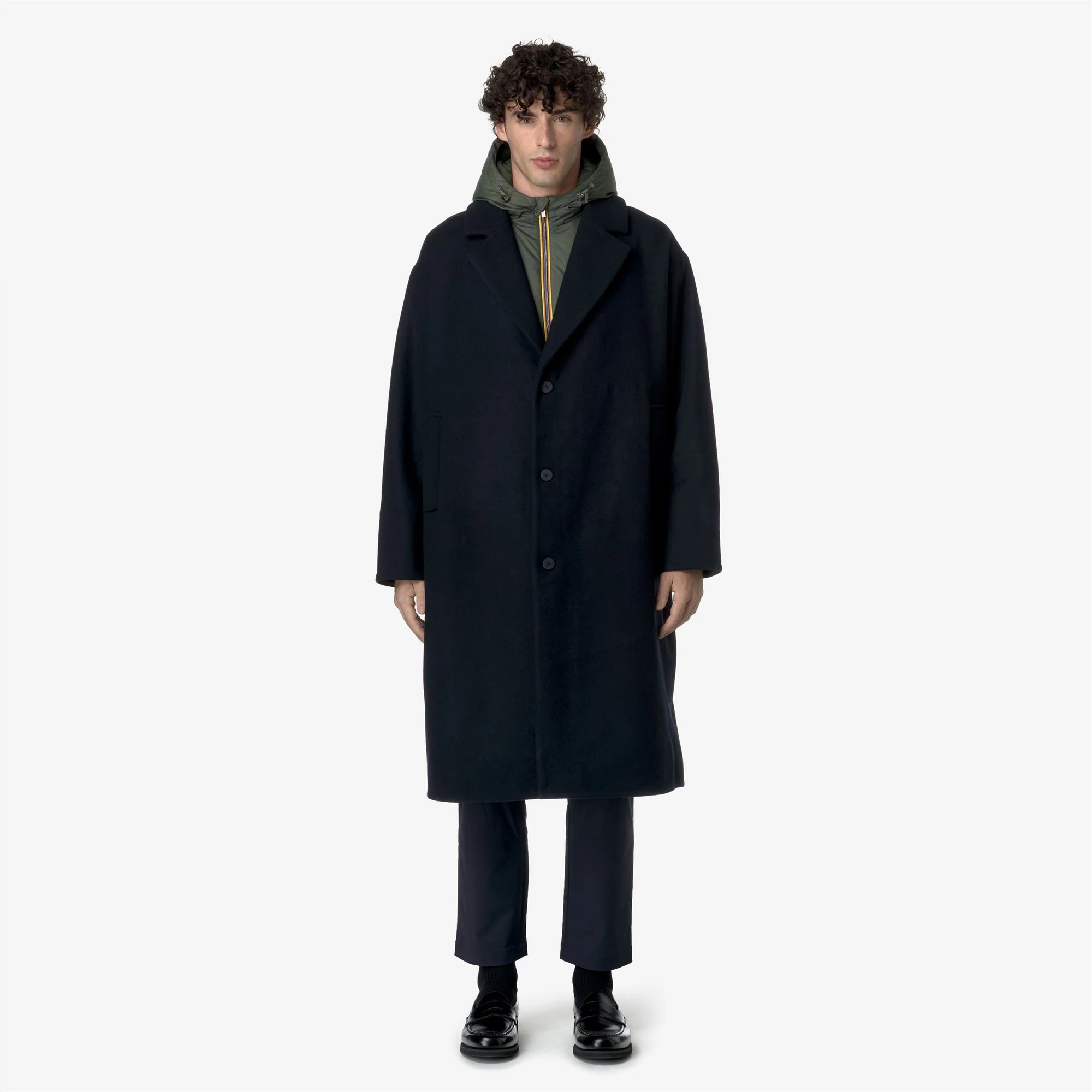 JENZAC WOOLMARK - Jackets - Long - Man - BLUE DEPTH-GREEN BLACKISH - Image 5
