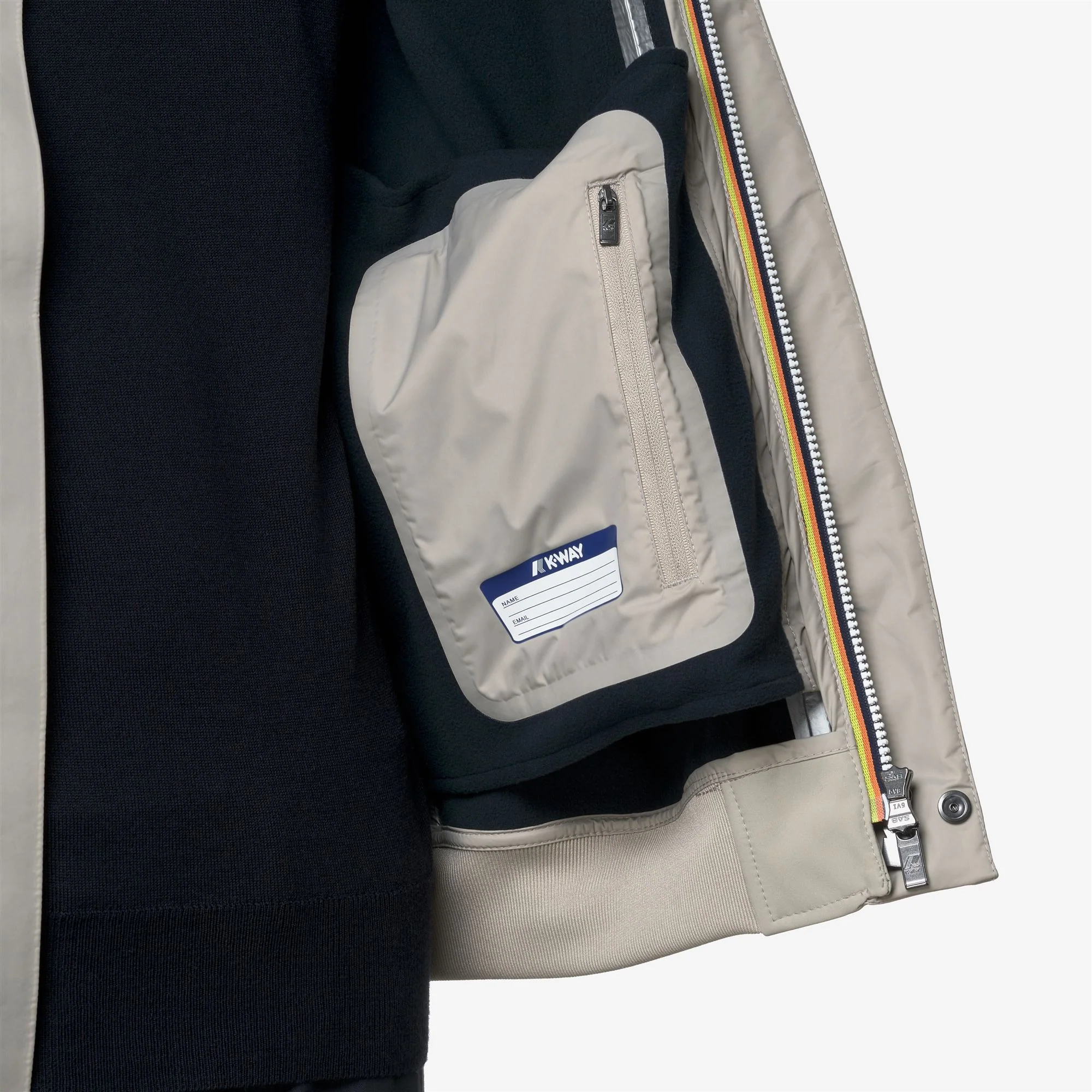 JOACHIM BONDED - Jackets - Short - Man - BEIGE CASHMERE-BLUE DEPTH - Image 2