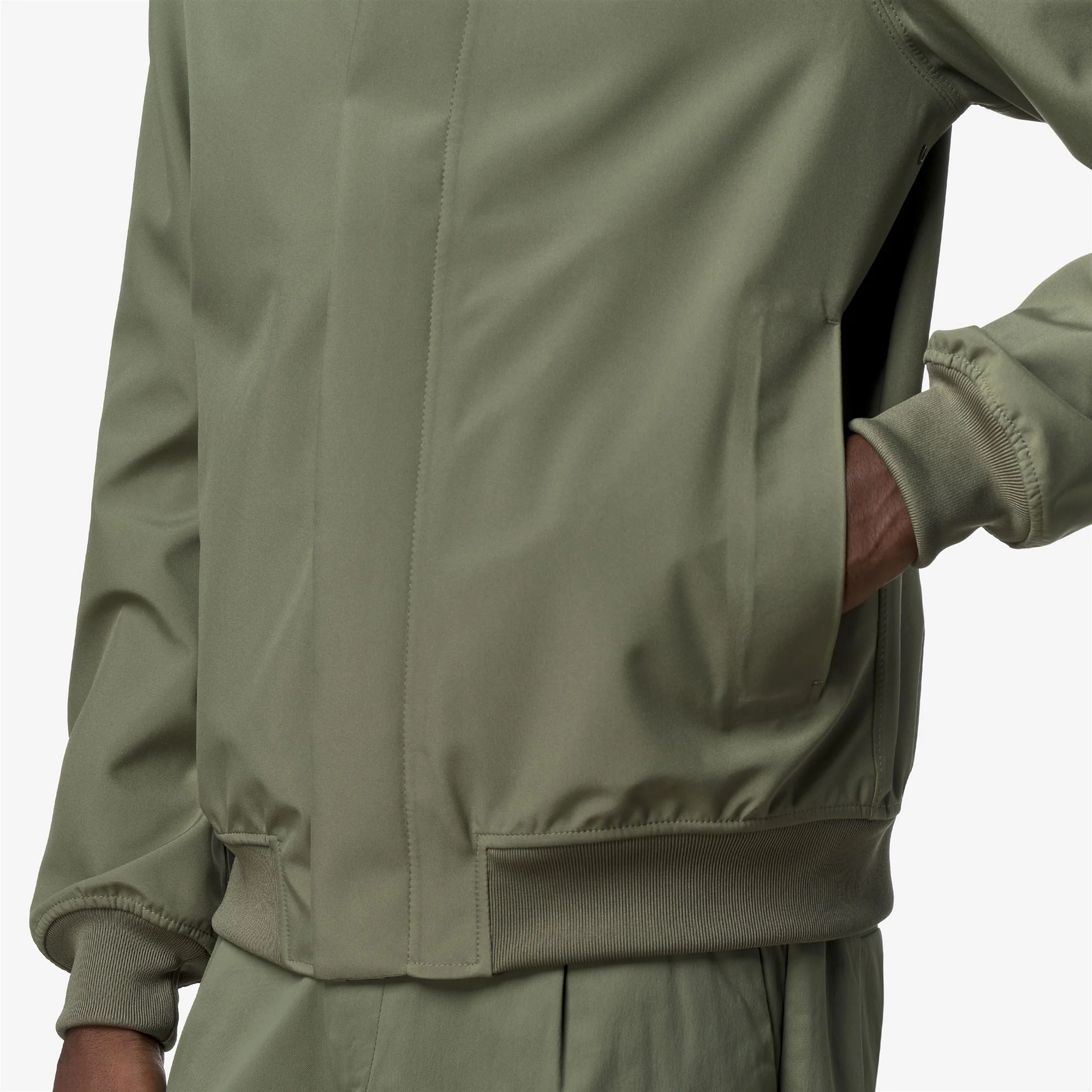 JOACHIM BONDED JERSEY - Jackets - Short - Man - GREEN LICHEN - Image 2