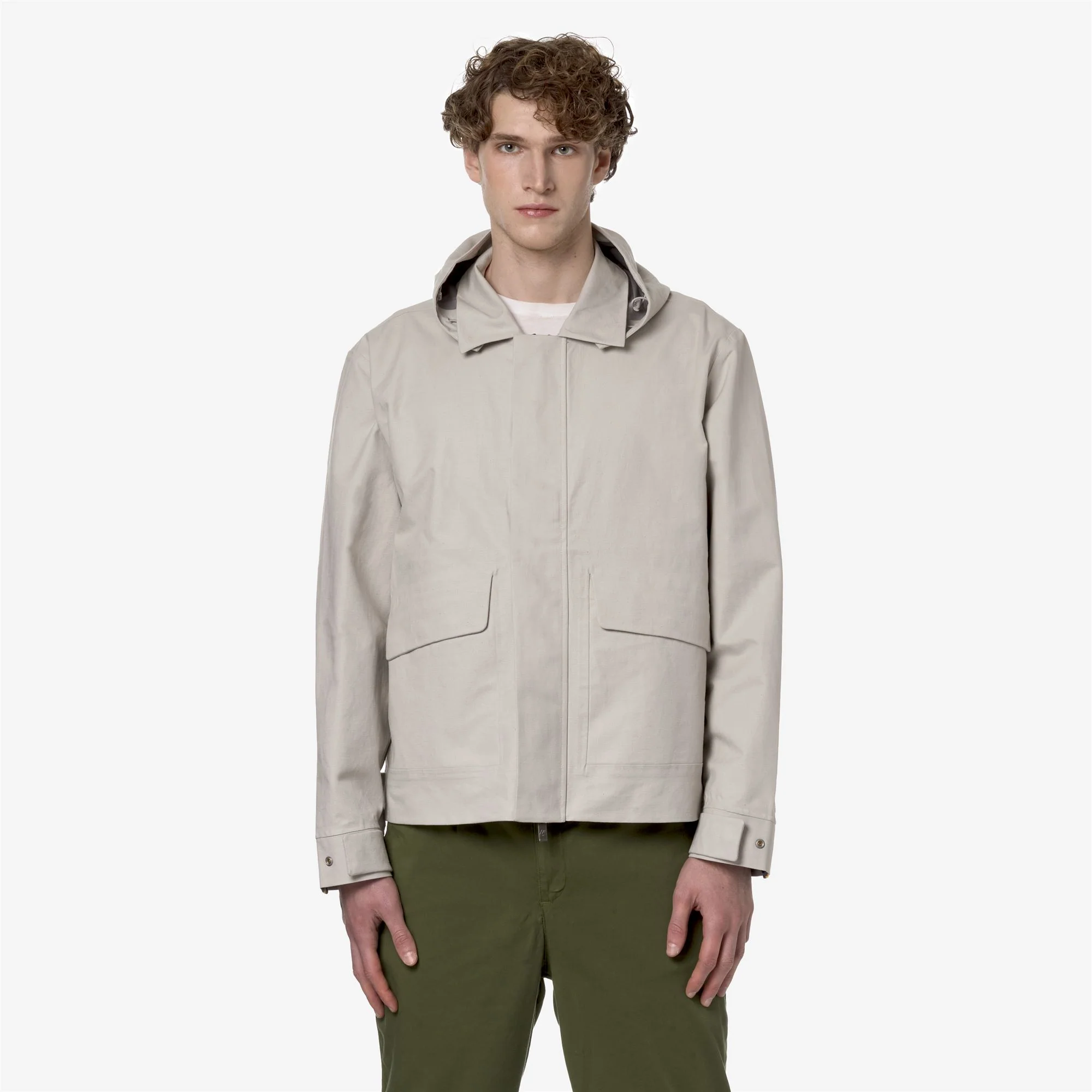 KAYA LINEN BLEND 2L - Jackets - Short - Man - BEIGE LT-SILVER - Image 3