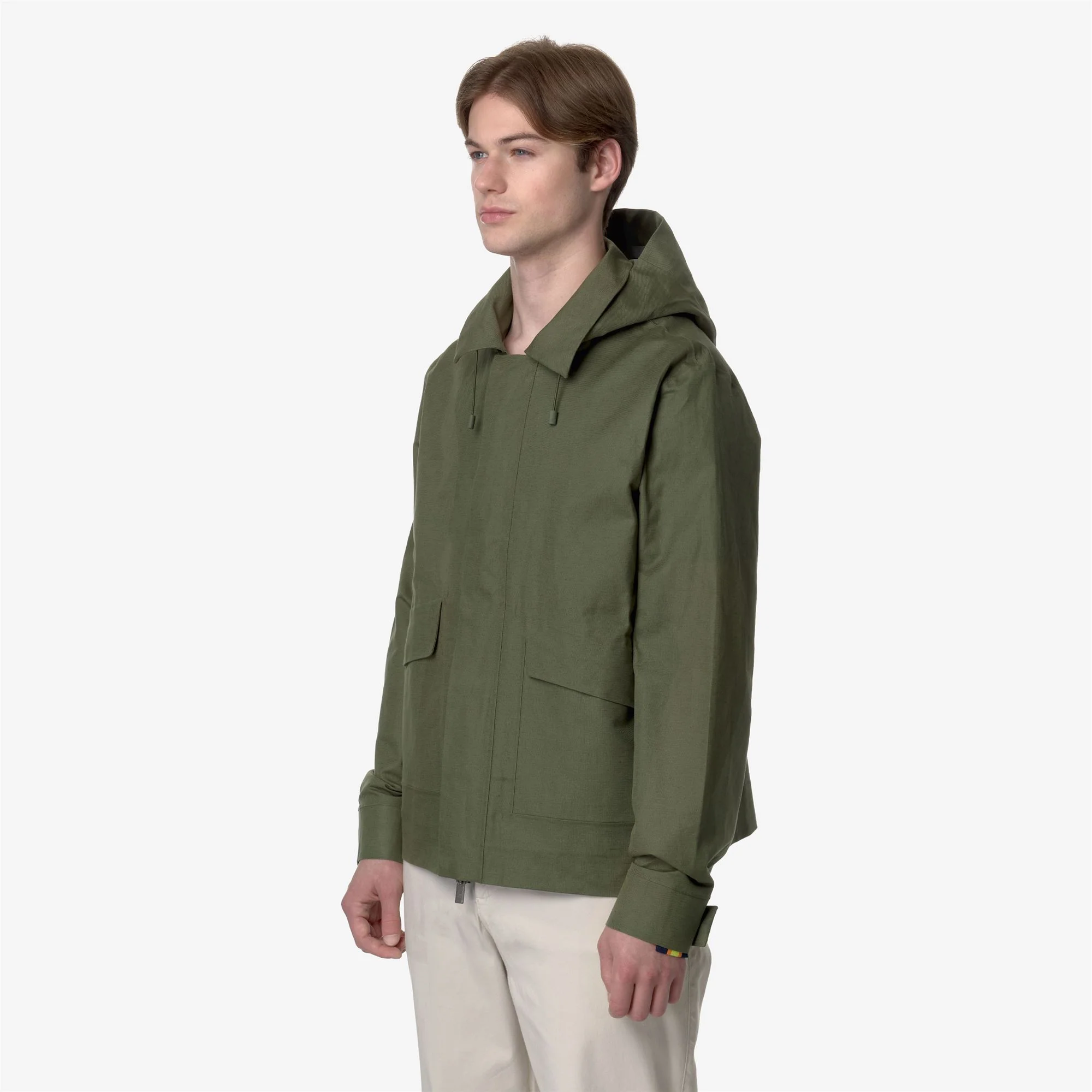 KAYA LINEN BLEND 2L - Jackets - Short - Man - GREEN CYPRESS-SILVER - Image 4