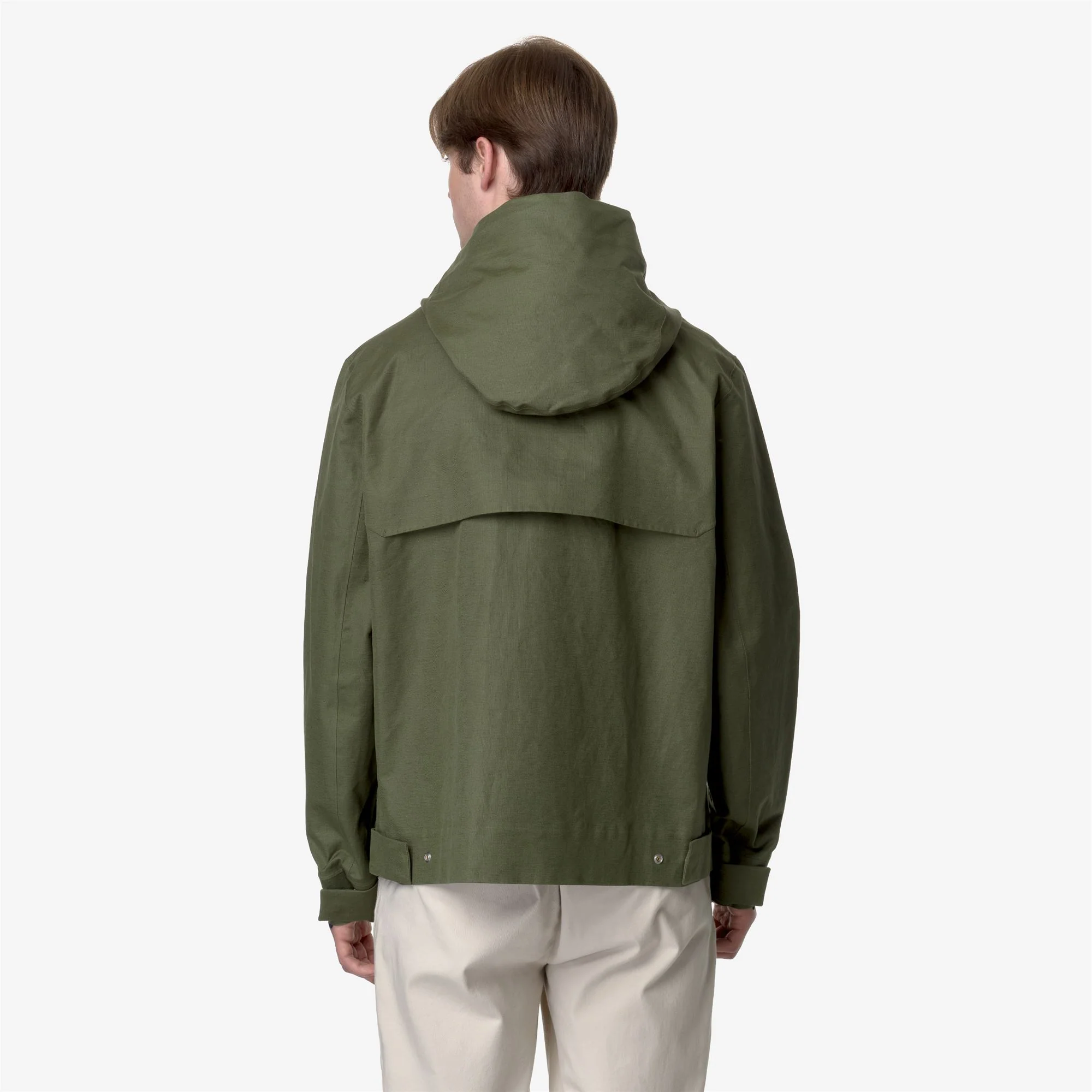 KAYA LINEN BLEND 2L - Jackets - Short - Man - GREEN CYPRESS-SILVER - Image 5